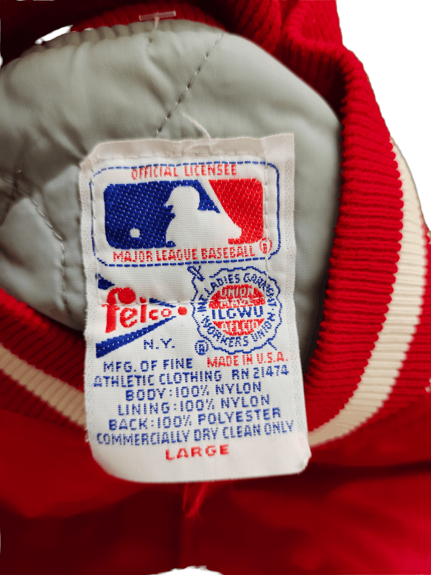 MLB 1980s Cincinnati Reds Baseball Team Mlb Nylon Satin Jacket Size US L / EU 52-54 / 3 - 15 Thumbnail
