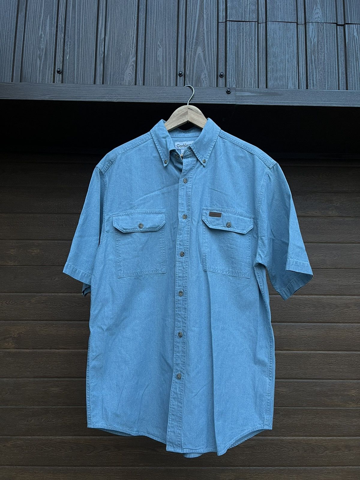 Carhartt × Vintage 👔 Carhartt Vintage Shirt with short sleeves Size US M / EU 48-50 / 2 - 1 Thumbnail