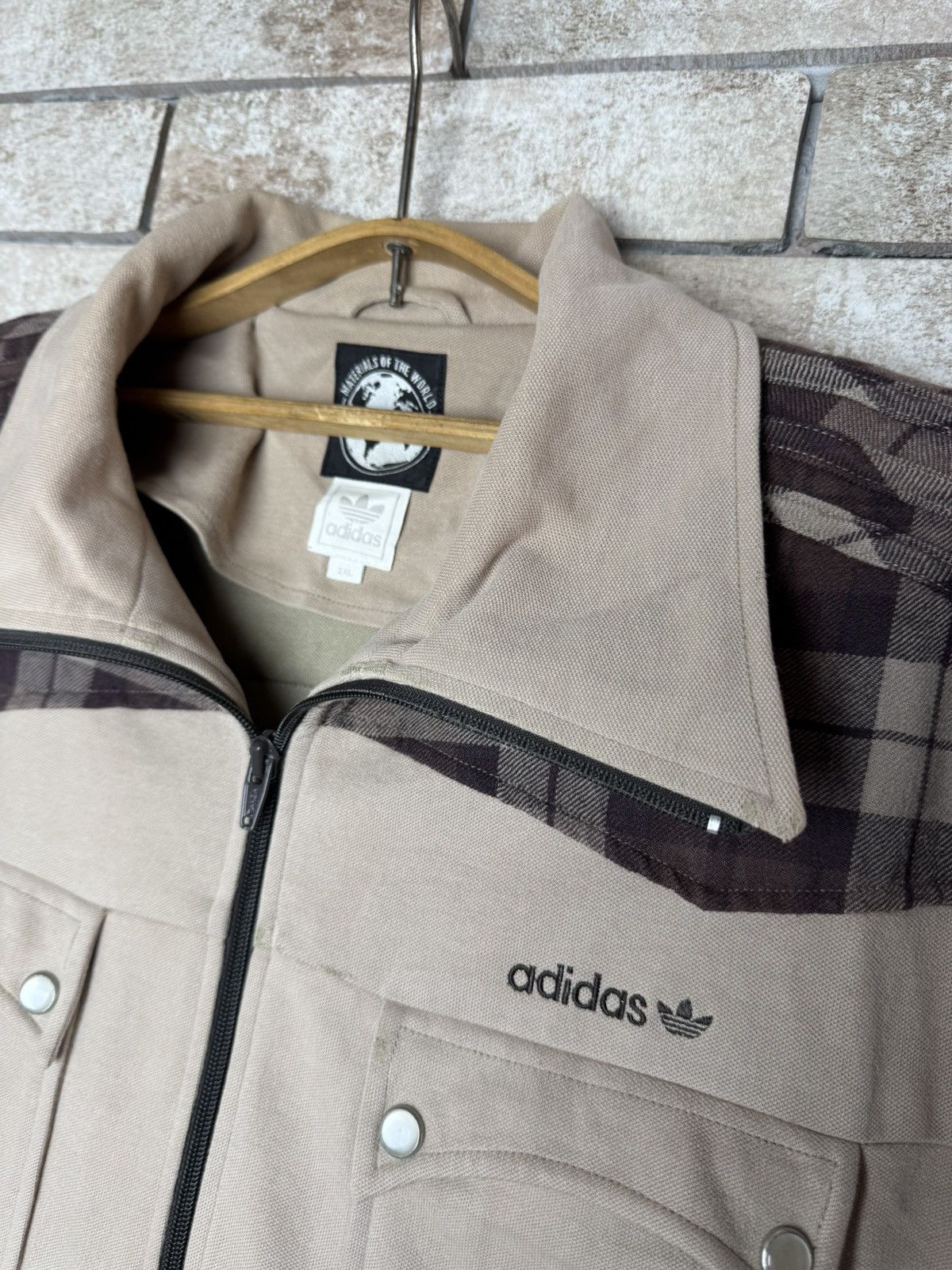 Adidas Adidas materials of the world USA rare tracksuit top Size US XXL / EU 58 / 5 - 2 Thumbnail