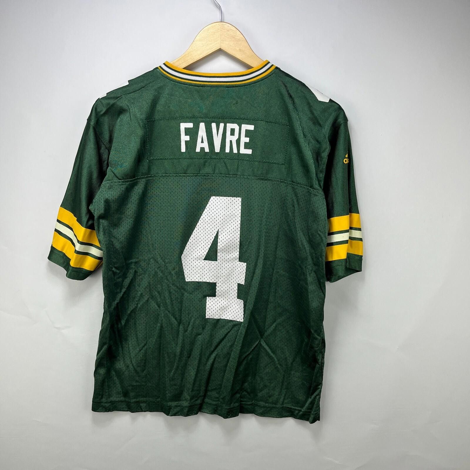 Adidas Vintage Green Bay Packers Adidas Jersey Favre #4 Youth XL Size ONE SIZE - 7 Thumbnail