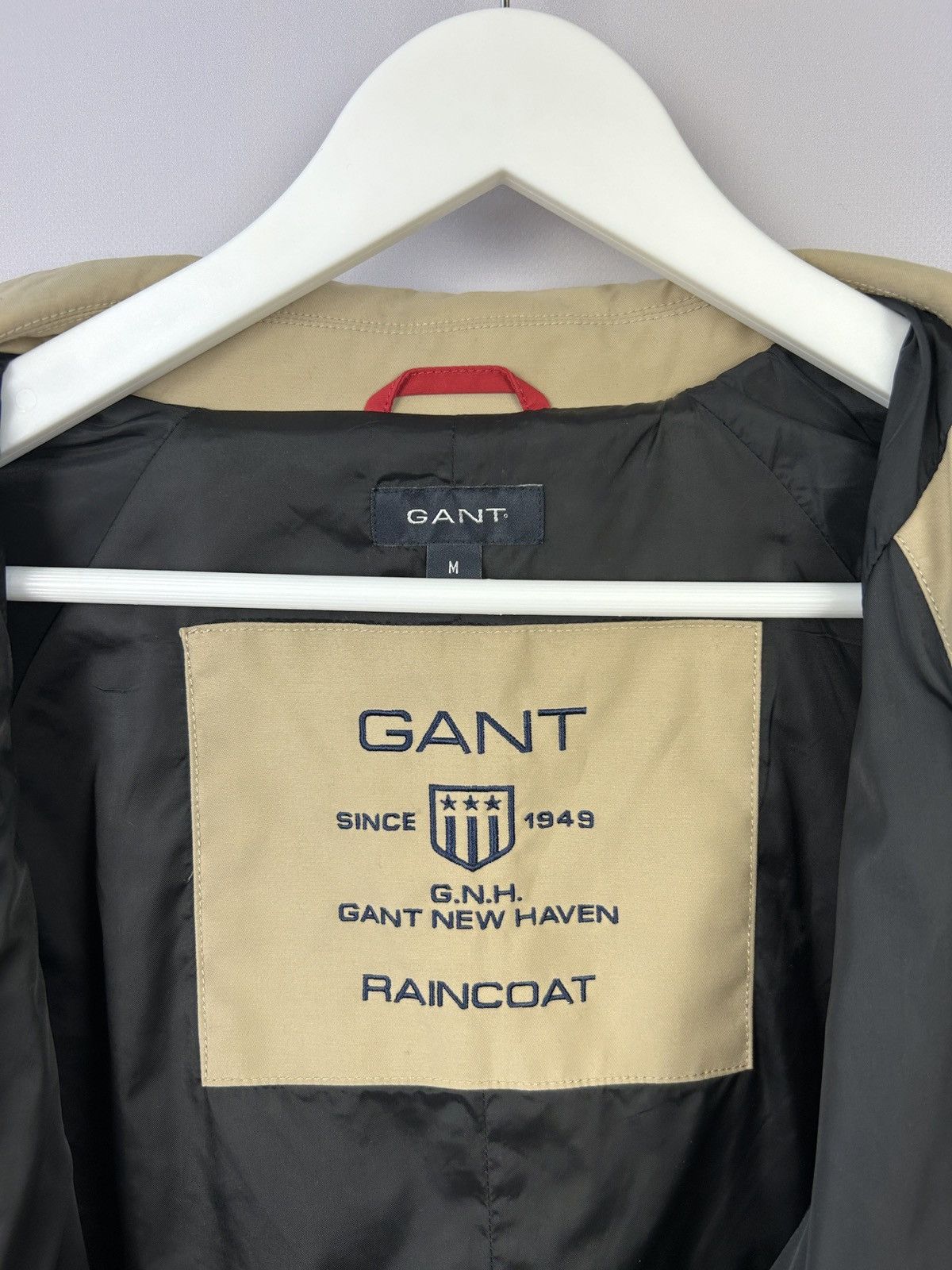 Gant GANT New Haven Nylon Cotton Beige Waterproof Rain Coat Mac Size US M / EU 48-50 / 2 - 11 Thumbnail