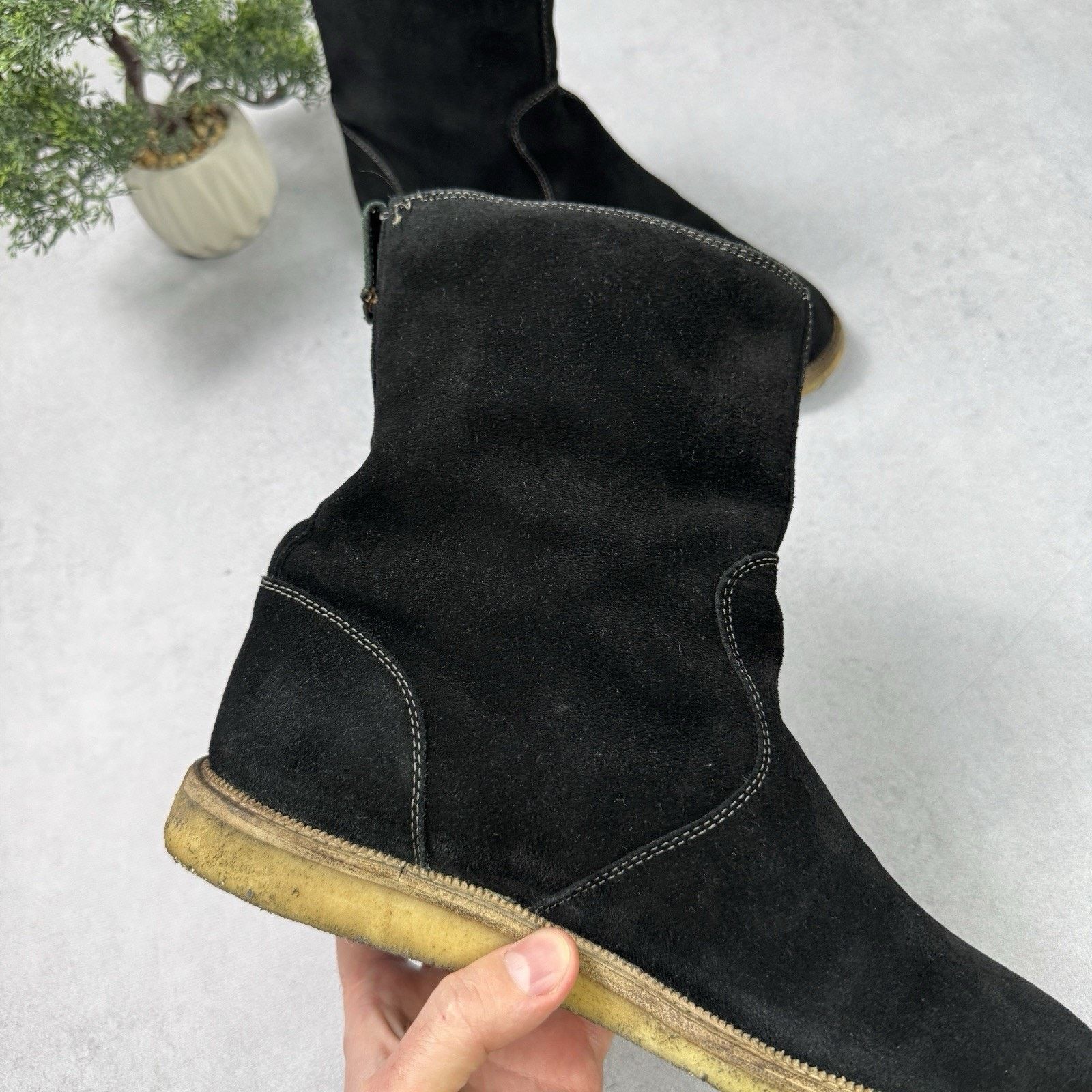 Gucci Gucci Men High Suede Fur Boot Winter Black Size US 9 Size US 9 / EU 42 - 21 Thumbnail