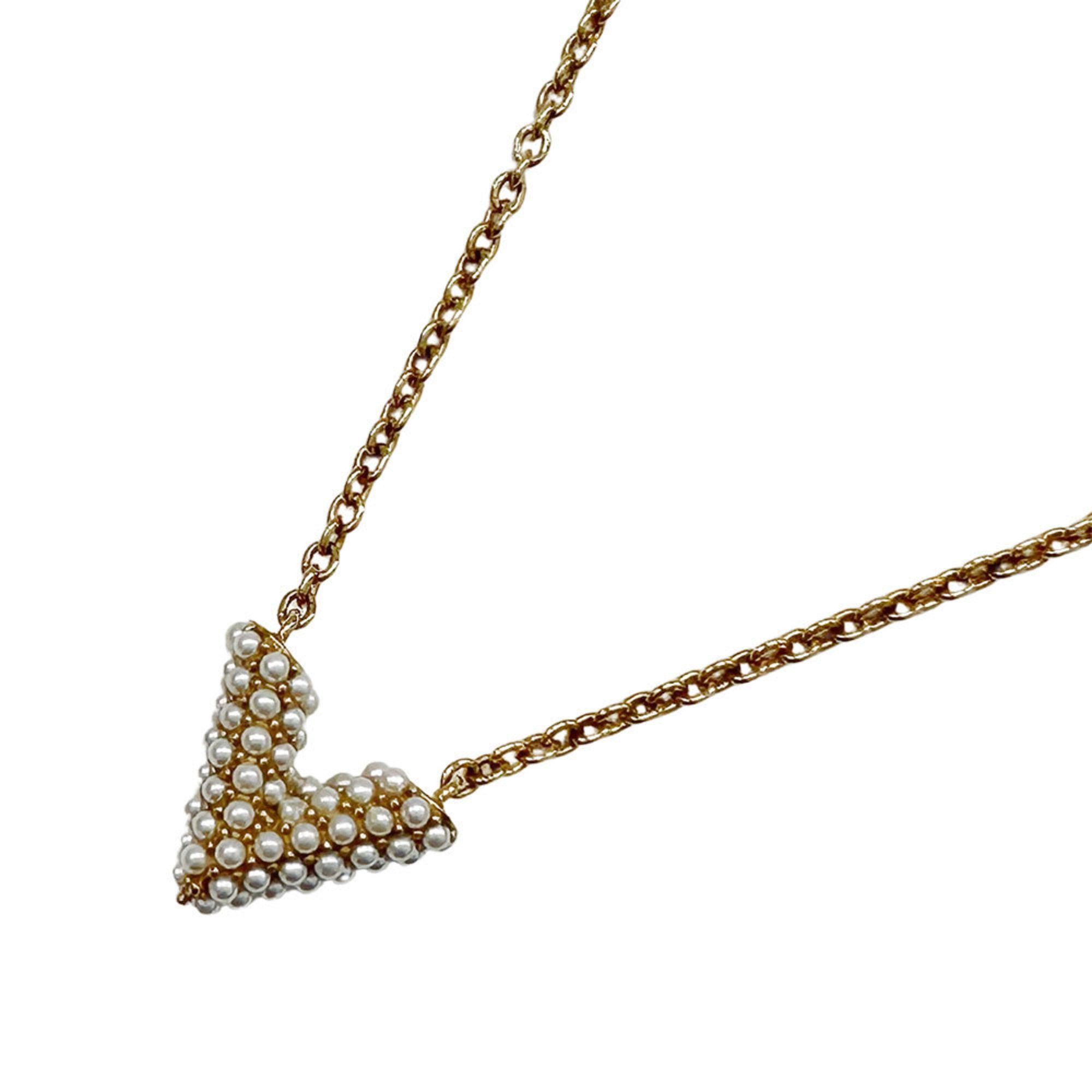 Louis Vuitton GP Collier Essential V Pearl Necklace for Women M68358
