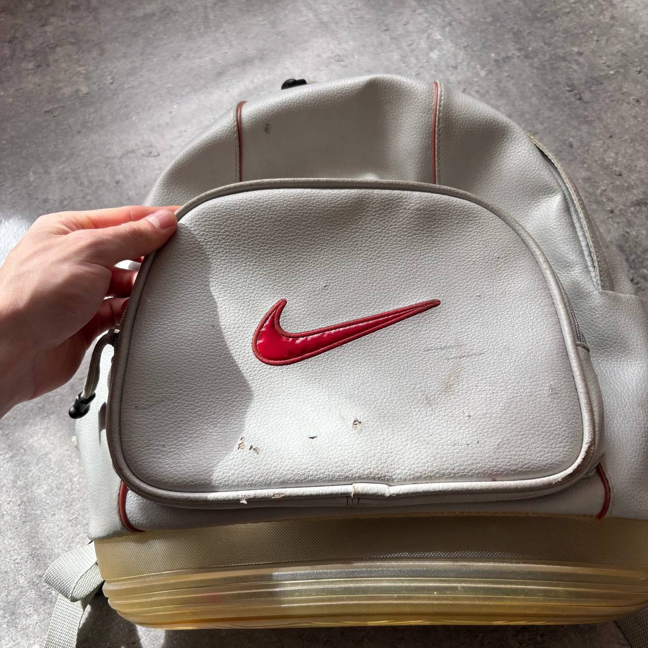 Nike Vintage Nike Leather Swoosh BackPack Air Max Size ONE SIZE - 4 Thumbnail