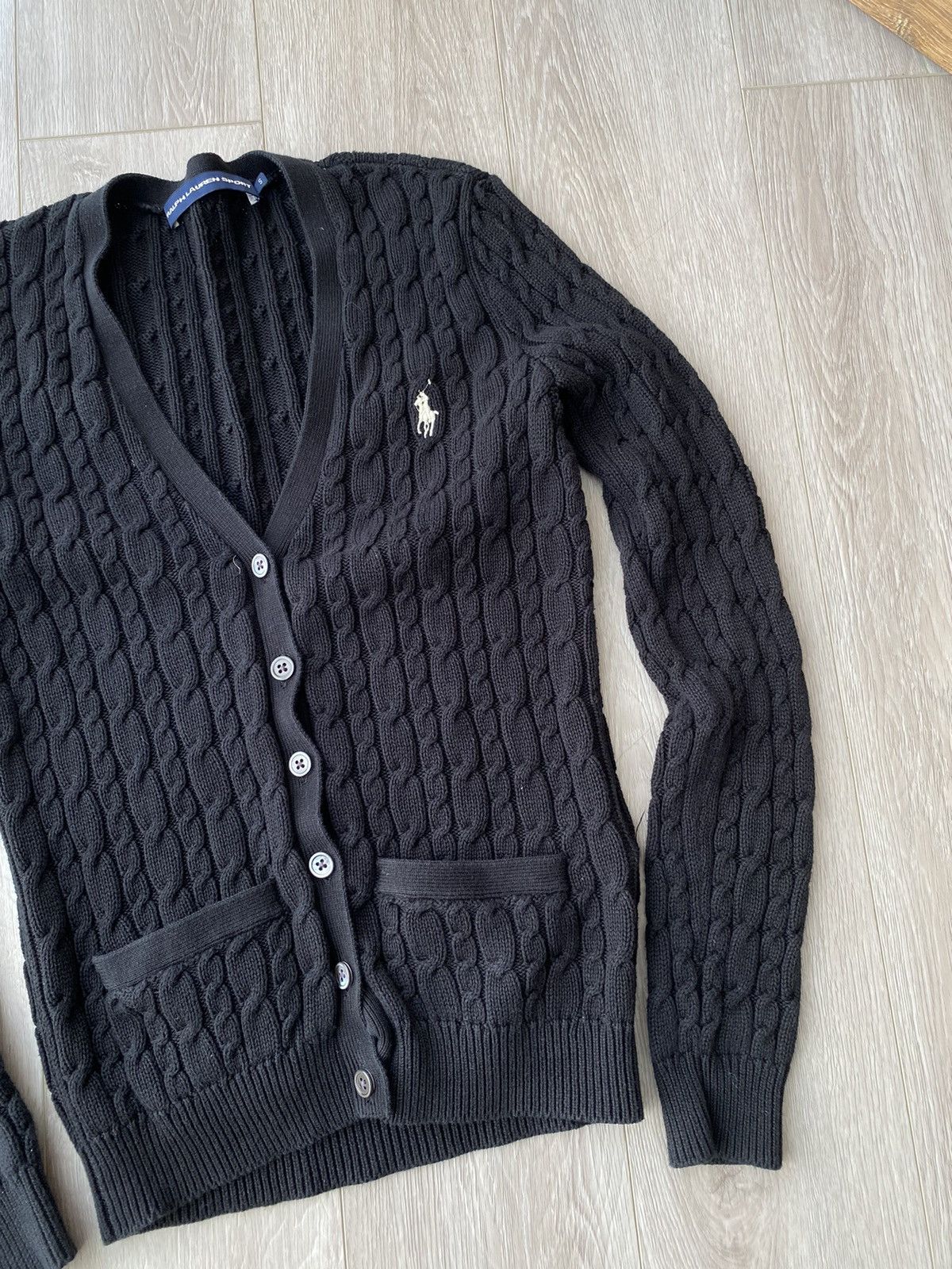 Polo Ralph Lauren Polo Pony Cable Knit Cardigan Size S / US 4 / IT 40 - 3 Thumbnail