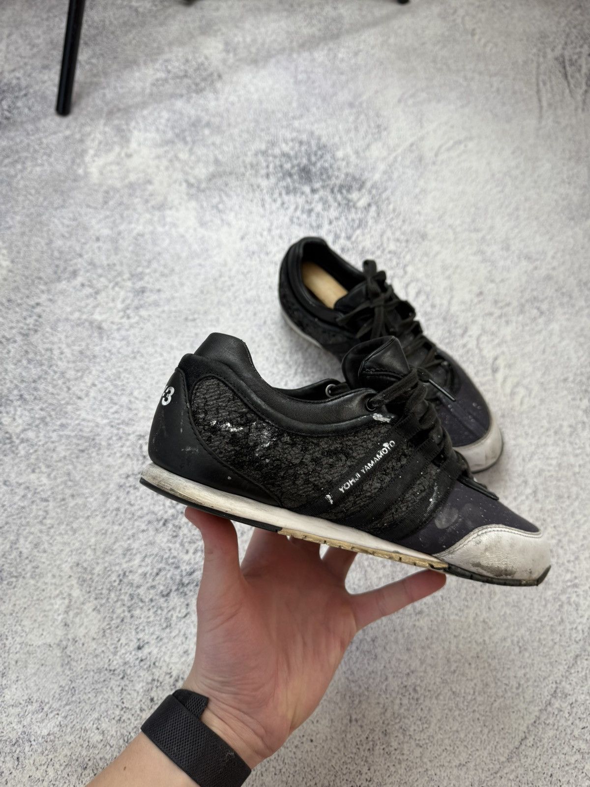 Yohji Yamamoto Yohji Yamamoto Y3 Adidas Distressed boxing trainers size 40 Size US 8 / EU 41 - 3 Thumbnail