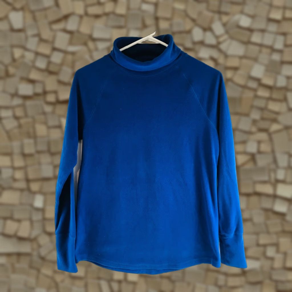 Tek Gear Tek Gear Sweater Women's Size XS Blue Fleece Turtleneck Long Sleeve Size XS / US 0-2 / IT 36-38 - 1 Thumbnail