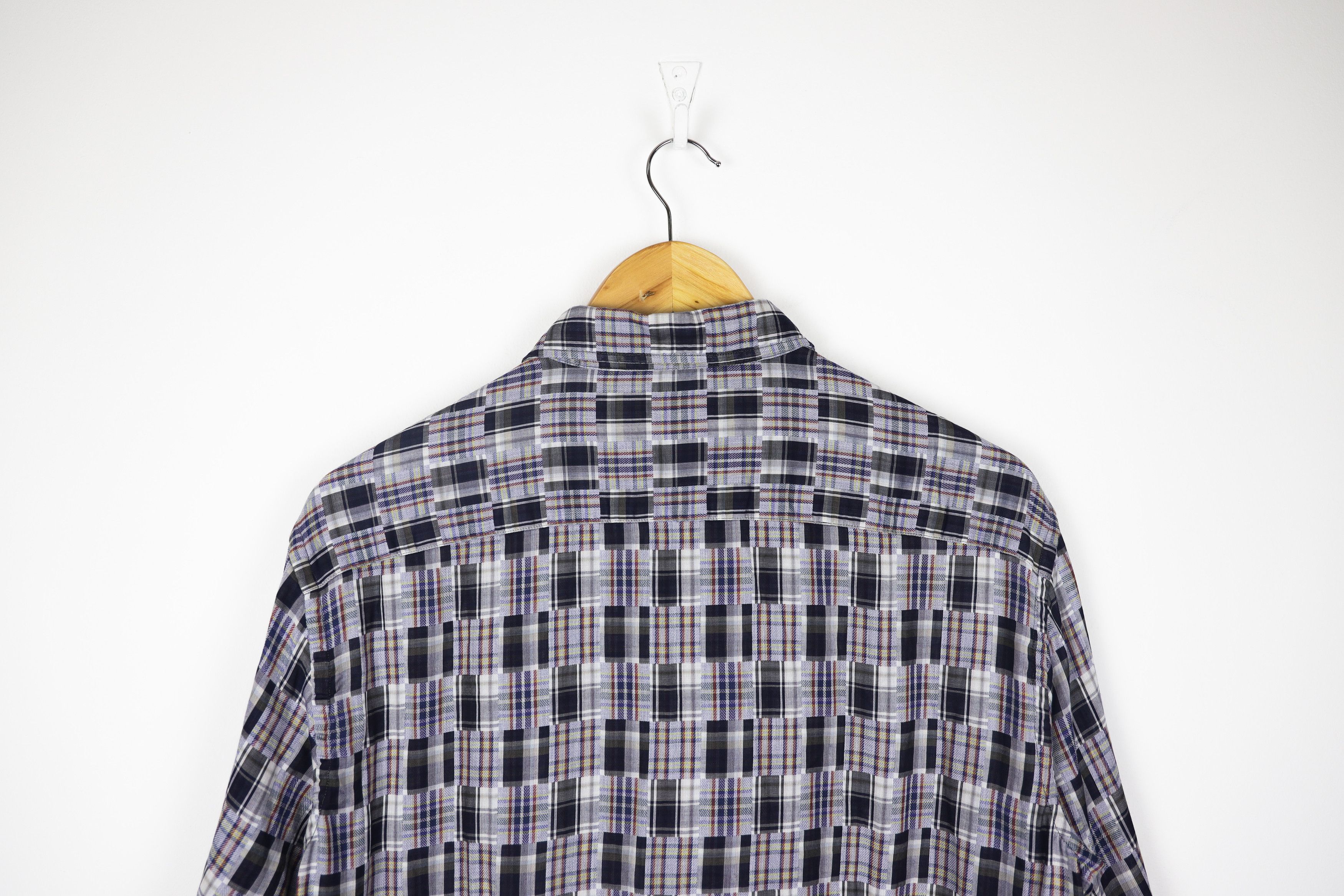 Missoni Missoni Patchwork Color Block Plaid Check Shirt 50 size Size US M / EU 48-50 / 2 - 9 Thumbnail