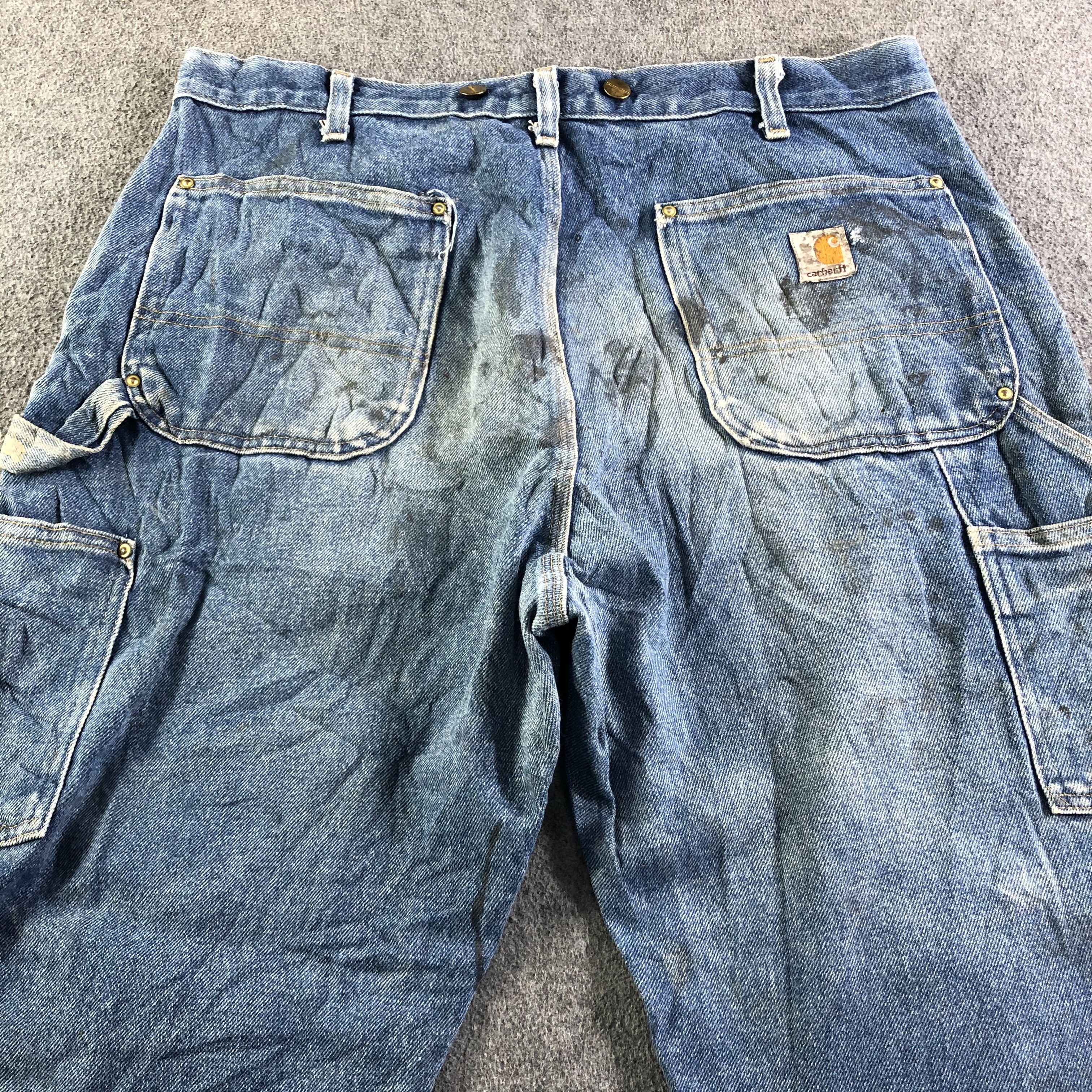 Carhartt Vintage Blue Wash Carhartt Jeans-J3912 Size US 37 - 4 Thumbnail