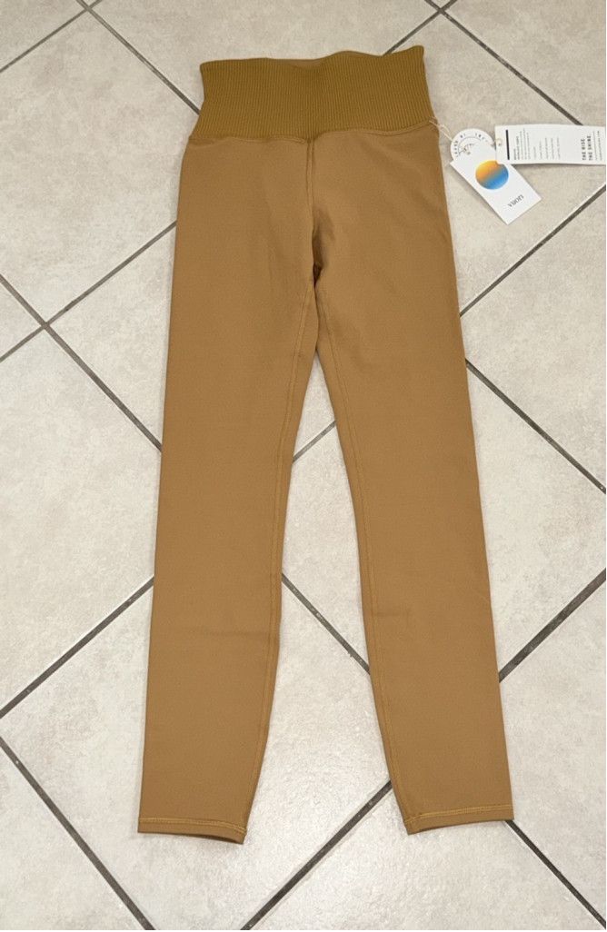 Vuori VUORI RIB STUDIO LEGGING 25”DARK GOLDEN COLOR SIZE XS NWT Size 26" / US 2 / IT 38 - 5 Thumbnail