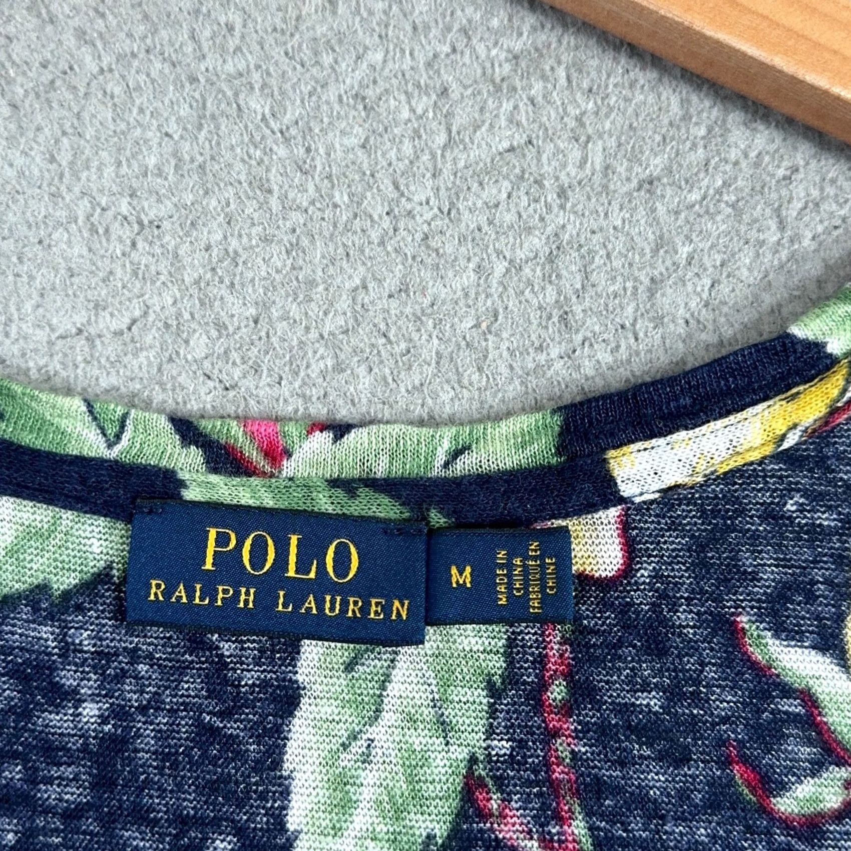 Polo Ralph Lauren Polo Ralph Lauren Linen Hawaiian Shirt Tank Top Womens Medium Floral Tropical Size M / US 6-8 / IT 42-44 - 2 Thumbnail