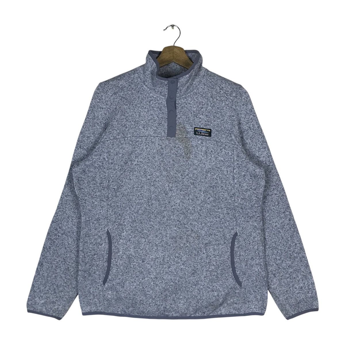 L.L. Bean Vintage L.L. Bean Quarter Button Pullover Jumper Sweatshirt Size US L / EU 52-54 / 3 - 1 Thumbnail