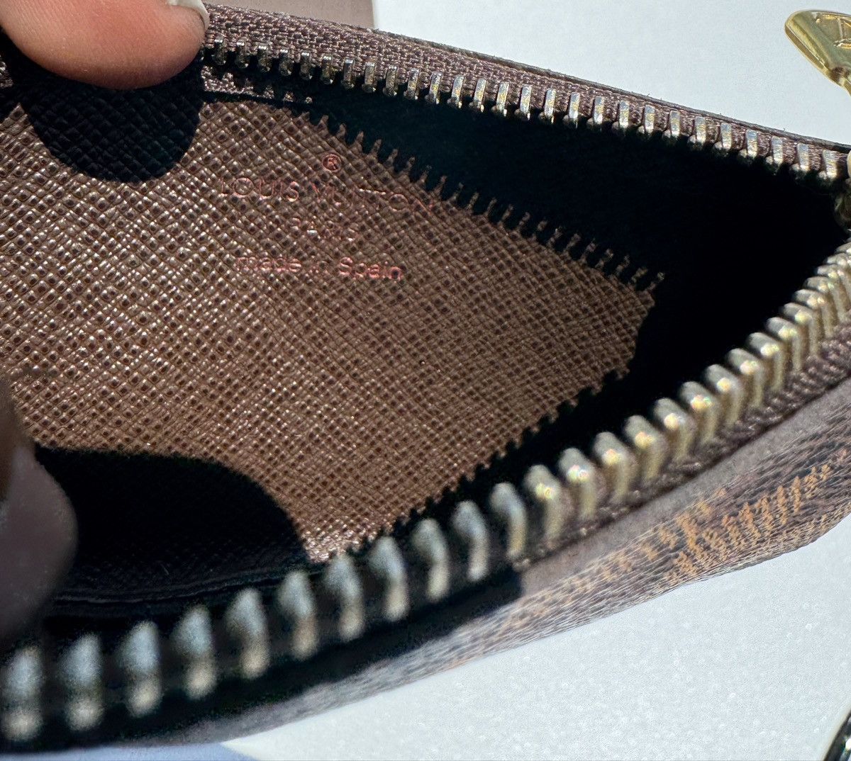 Louis Vuitton LOUIS VUITTON Key Pouch Coin Purse Damier Ebene Size ONE SIZE - 5 Thumbnail