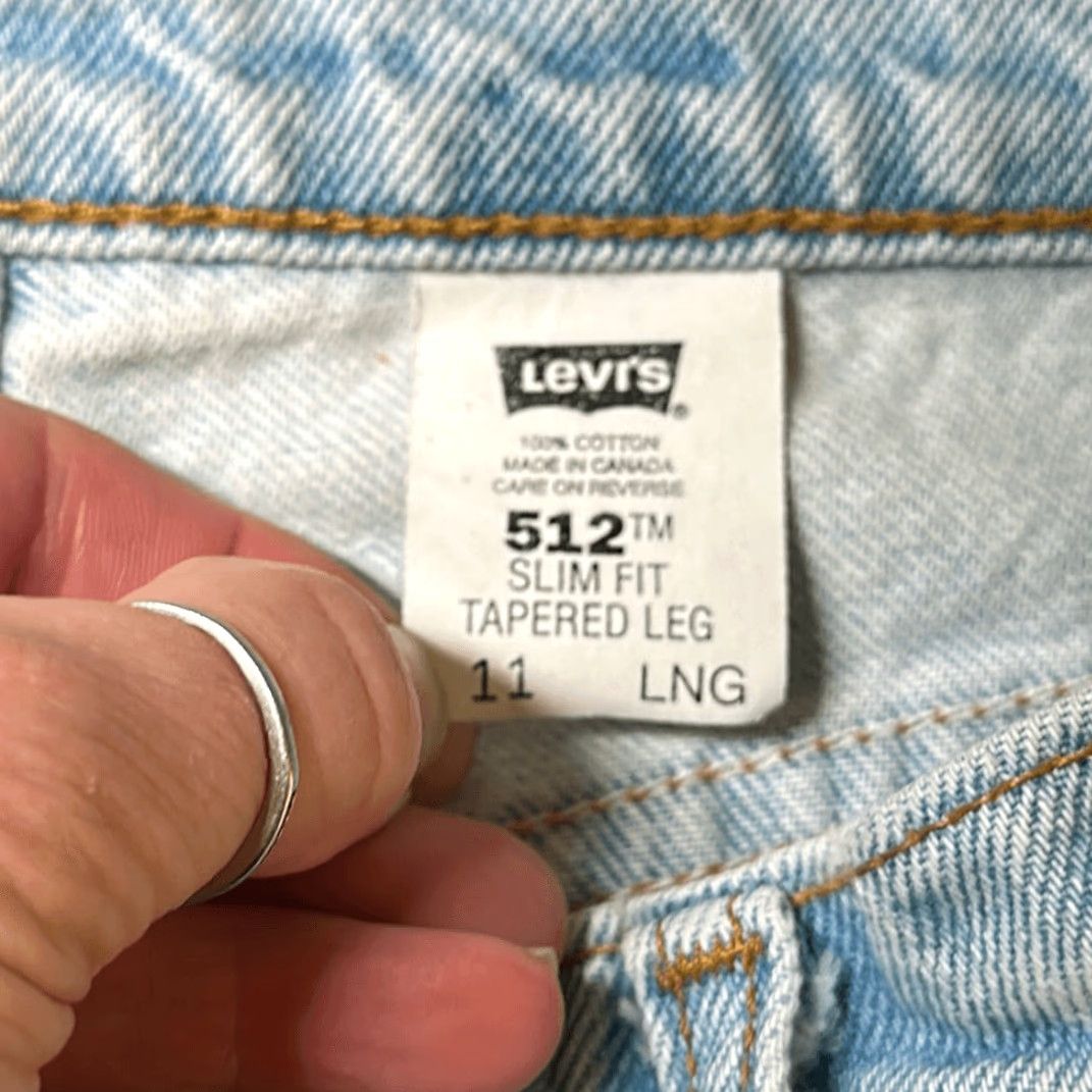 Levi's VINTAGE Levi's 512 Slim Taper Jeans Women Long 33" Light Blue High Waist Mom 90s 11 Long Blue Jeans Womens Jeans Size 30" / US 8 / IT 44 - 7 Thumbnail