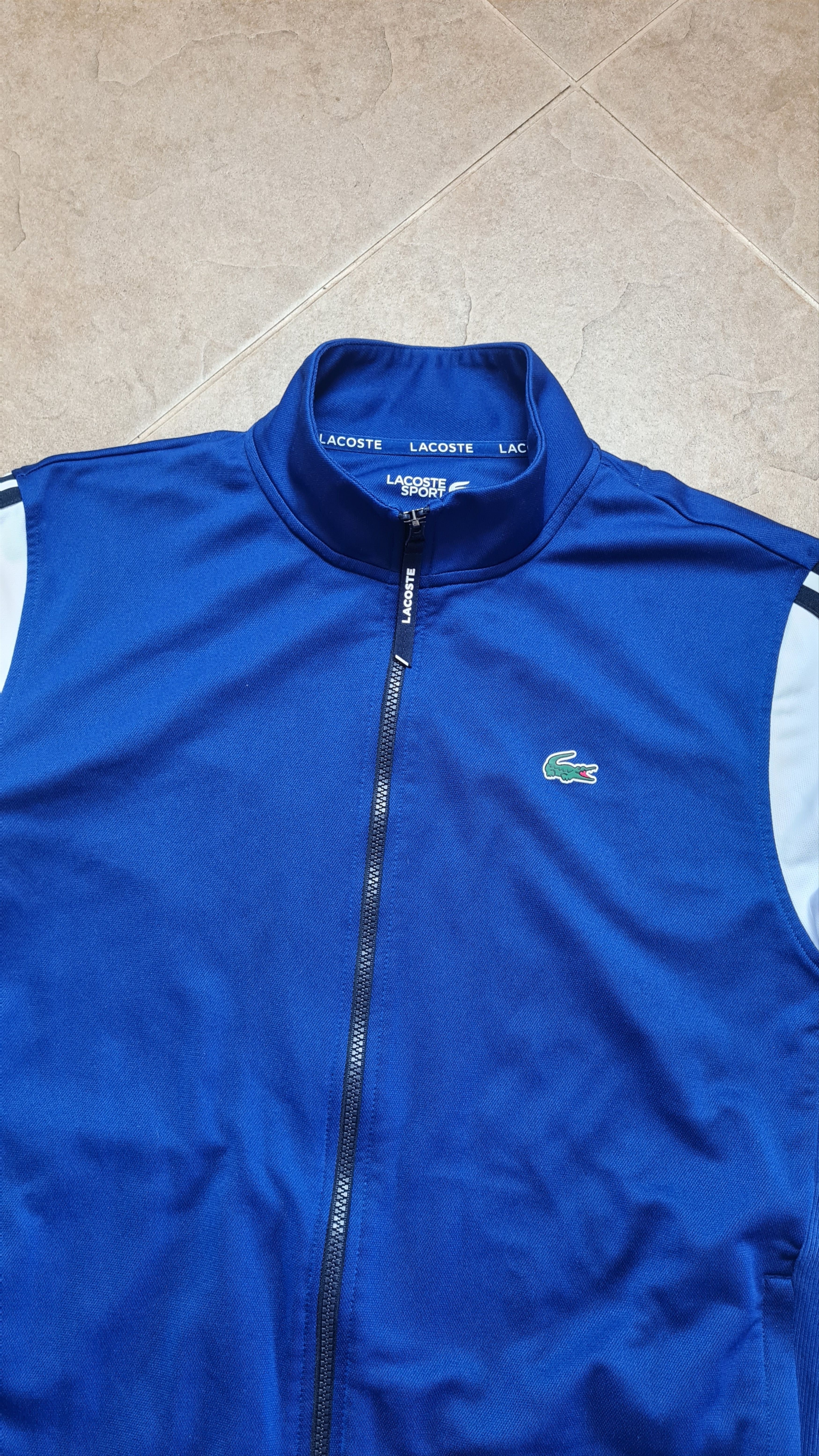 Lacoste Vintage sweatshirt LACOSTE Mens Track Jacket Blue Size US XXL / EU 58 / 5 - 15 Thumbnail