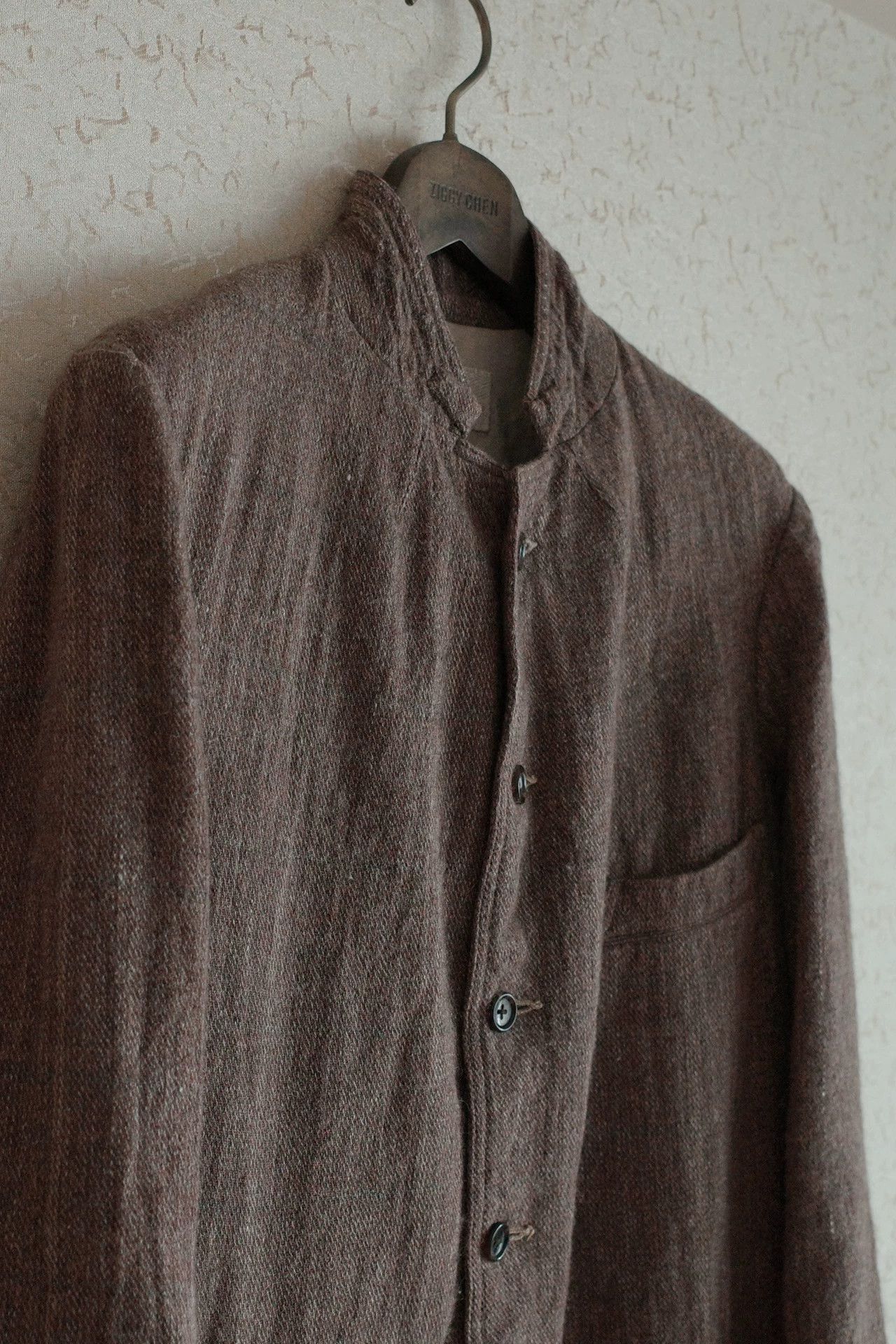 Other Kaval 00s Mixed Weave Coarse Wool Linen Jacket Size US S / EU 44-46 / 1 - 4 Thumbnail