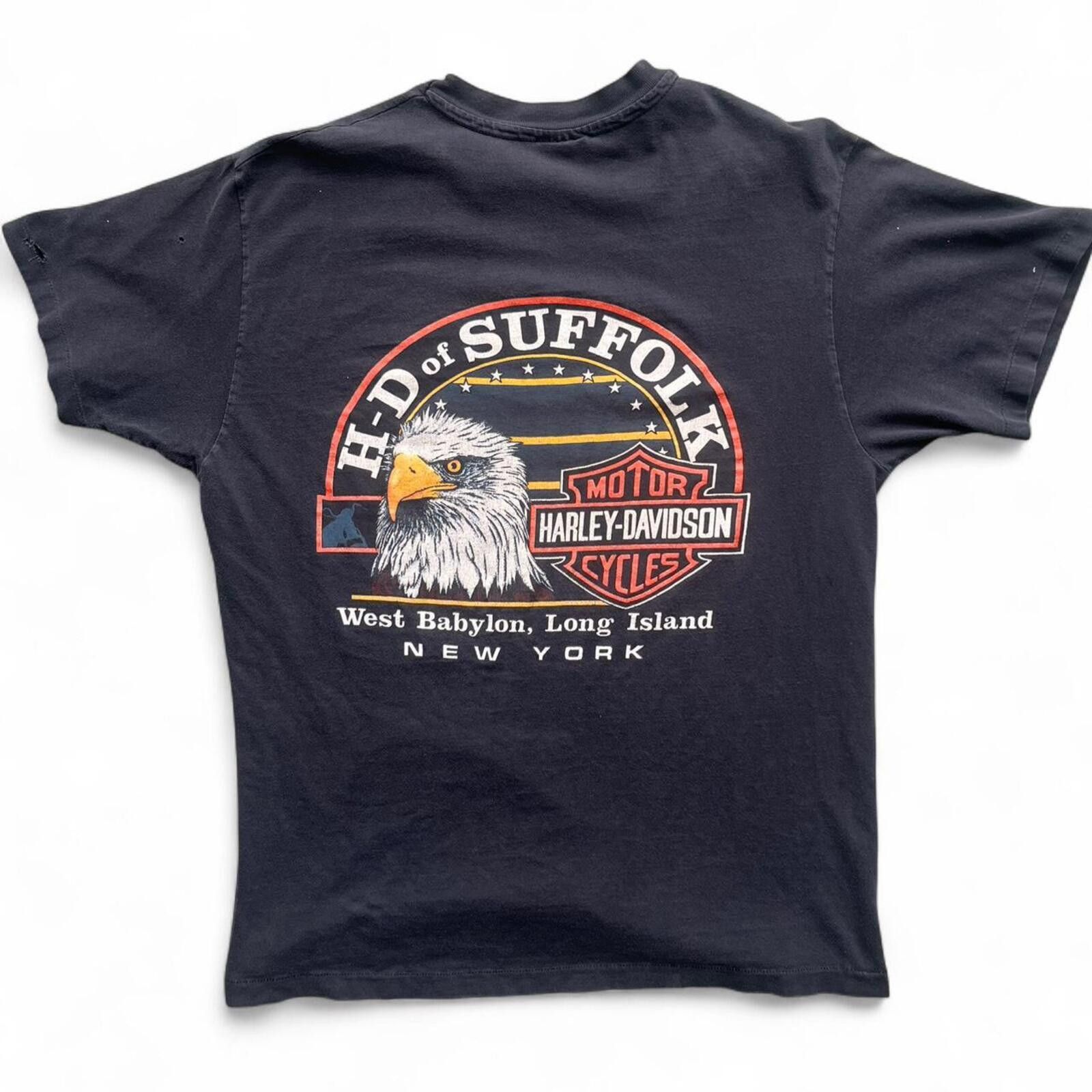 Harley Davidson 1994 Harley Davidson of Suffolk Clock Graphic T-Shirt Size L Size US L / EU 52-54 / 3 - 2 Thumbnail