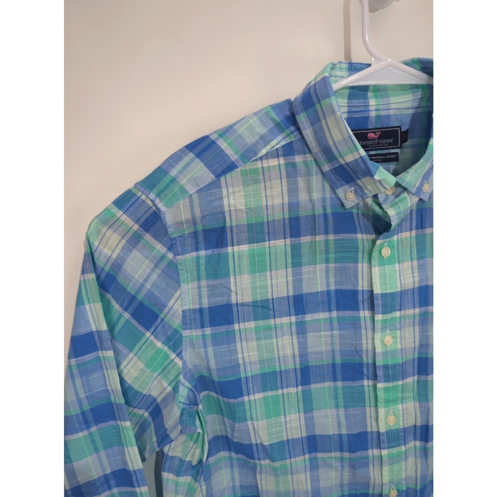 Vineyard Vines Vineyard Vines Mens Shirt Murray Button Down Long Sleeve Plaid Classic Fit Multicolor Blue CSVC? Size US L / EU 52-54 / 3 - 4 Thumbnail