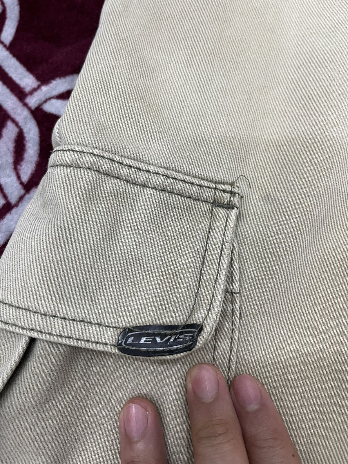 Levi's Vintage Levis Baggy Fit Cargo Denim Size US 32 / EU 48 - 9 Thumbnail