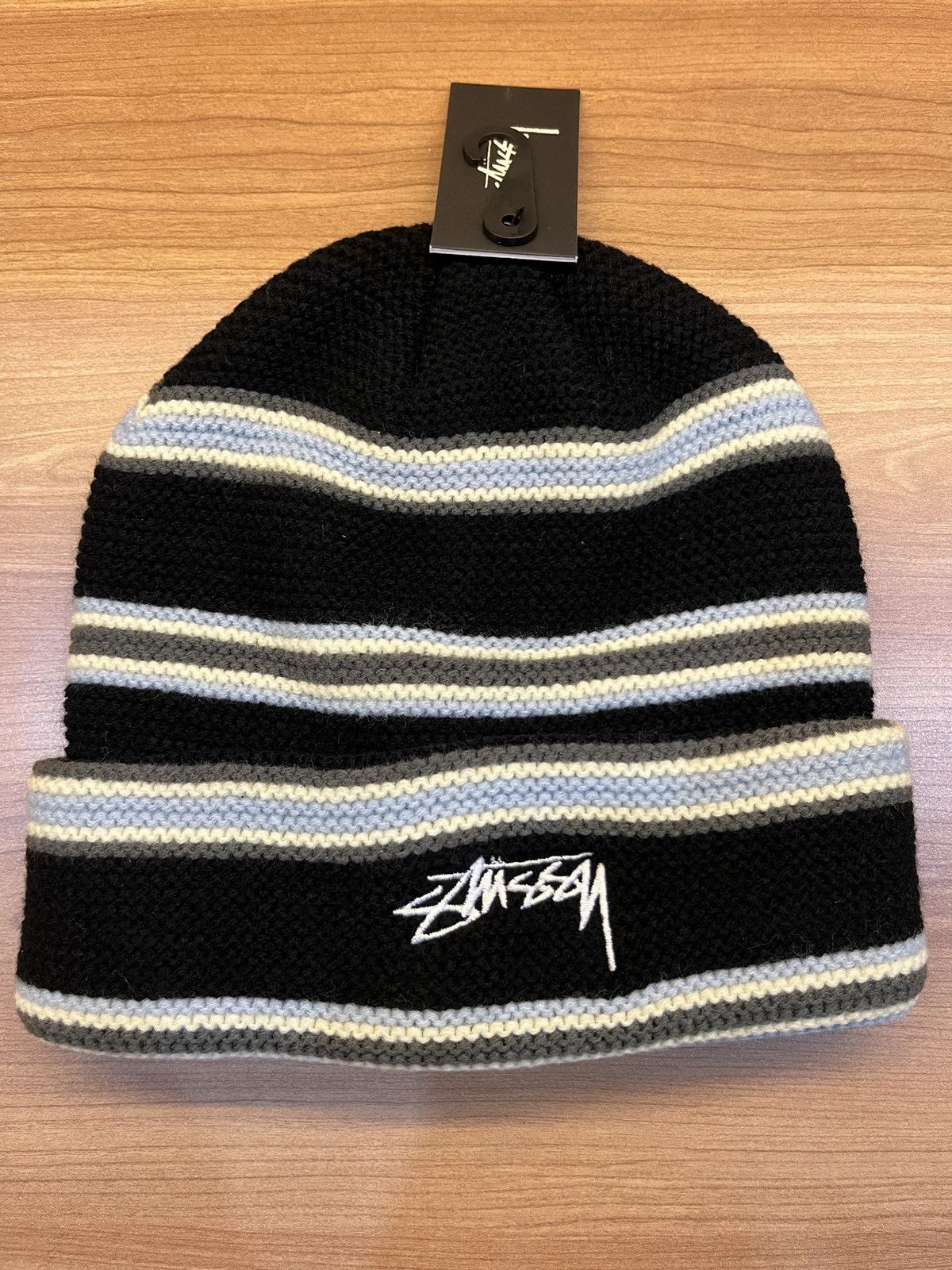 Stussy Stussy Triple Stripe Cuff Beanie Hat Size ONE SIZE - 1 Thumbnail
