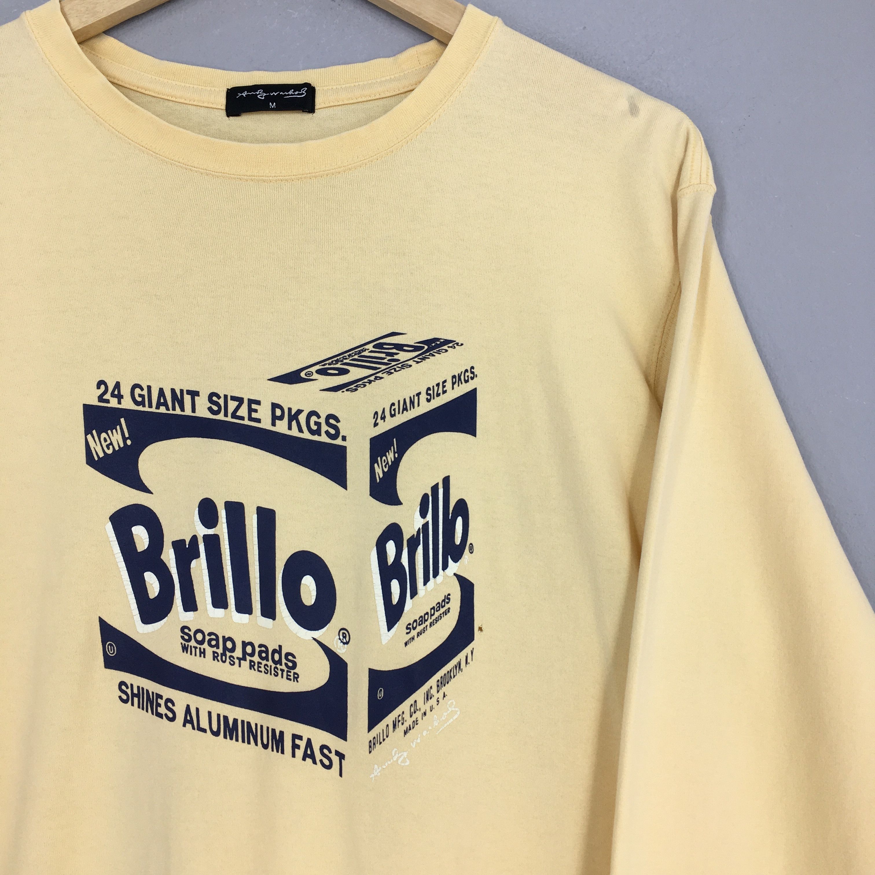 Andy Warhol Vintage 90's Andy Warhol Brillo Tshirt Medium Size US M / EU 48-50 / 2 - 2 Thumbnail