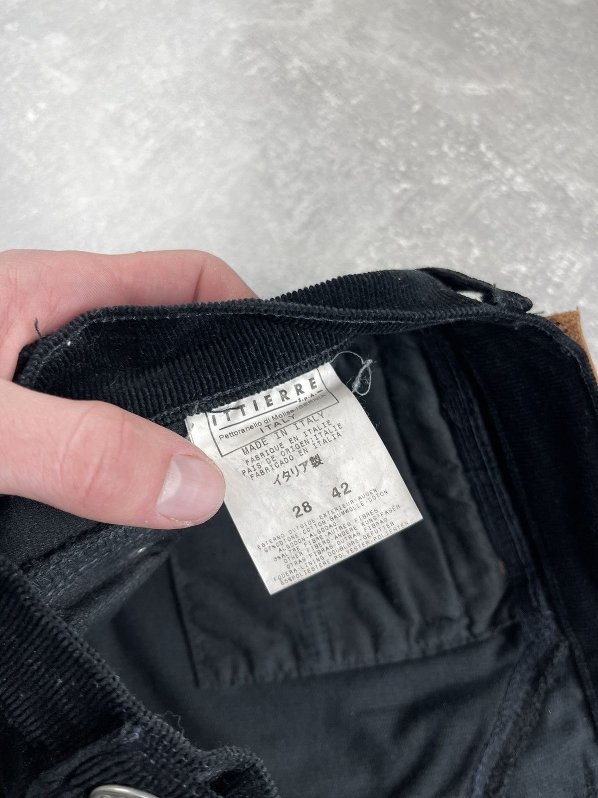Dolce & Gabbana Dolce & Gabbana Balck Luxury Corduroy Zipper Pants Size 28" / US 6 / IT 42 - 14 Thumbnail