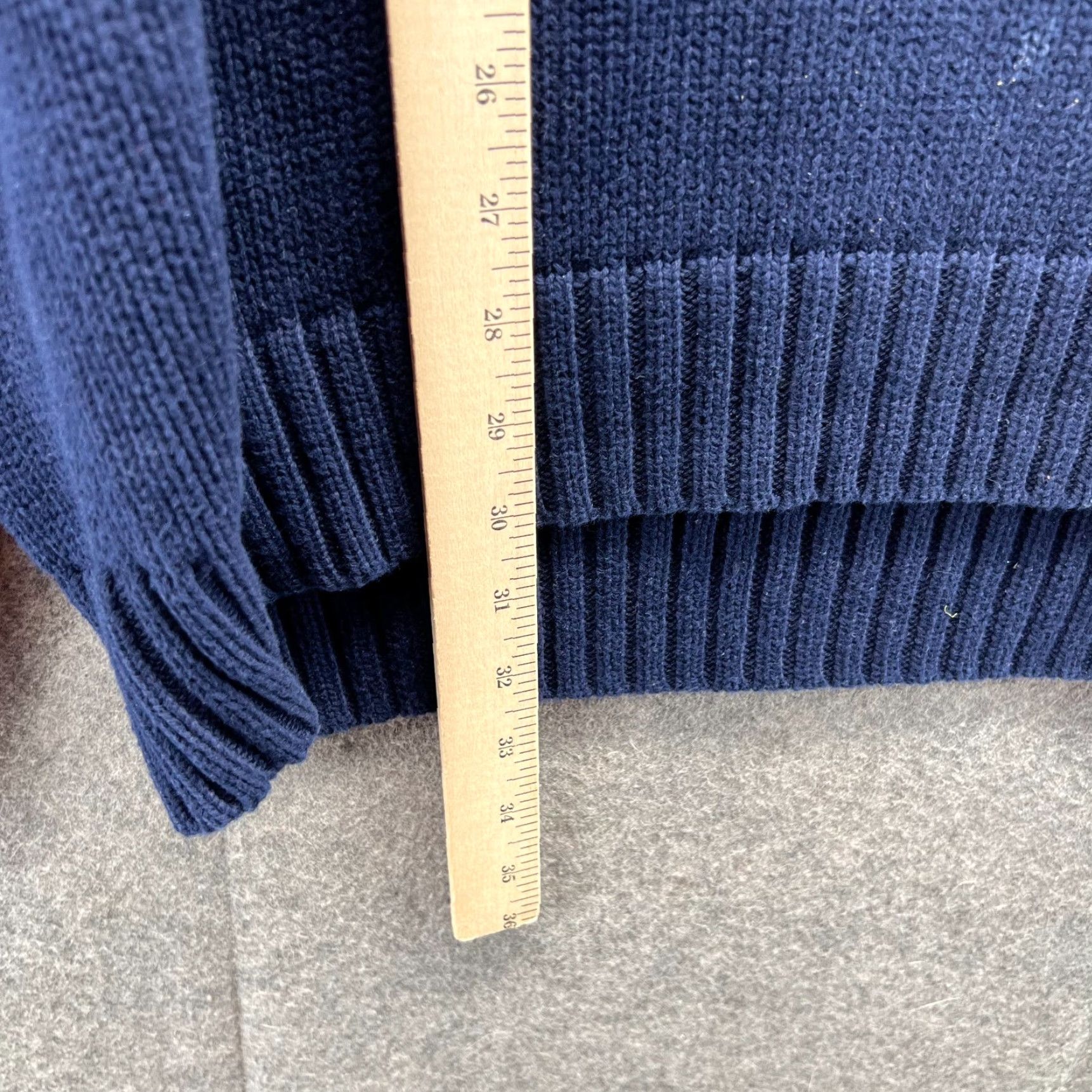 Polo Ralph Lauren VINTAGE Polo Ralph Lauren Sweater Mens XL Blue Navy Pullover Fleece Pony Knit Crew Neck Size US XL / EU 56 / 4 - 4 Thumbnail