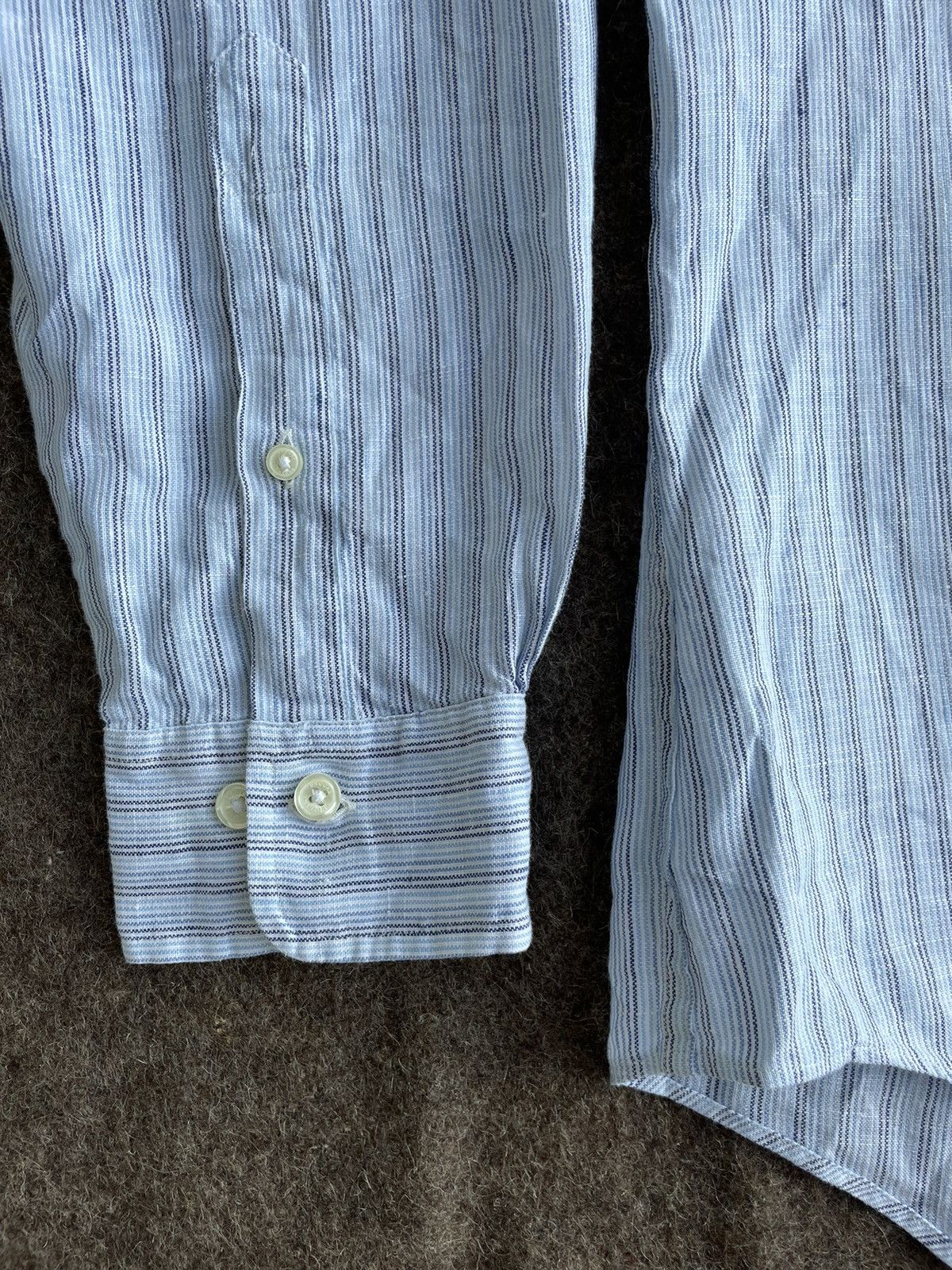 Brooks Brothers Brooks Brothers Linen Shirt Size US L / EU 52-54 / 3 - 2 Thumbnail