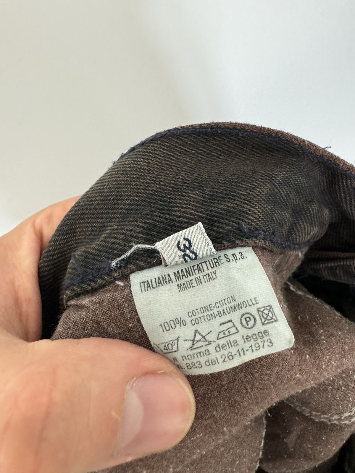 Valentino Vintage VALENTINO Jeans Denim 90s Washed Brown Pant Luxury Size US 32 / EU 48 - 7 Thumbnail