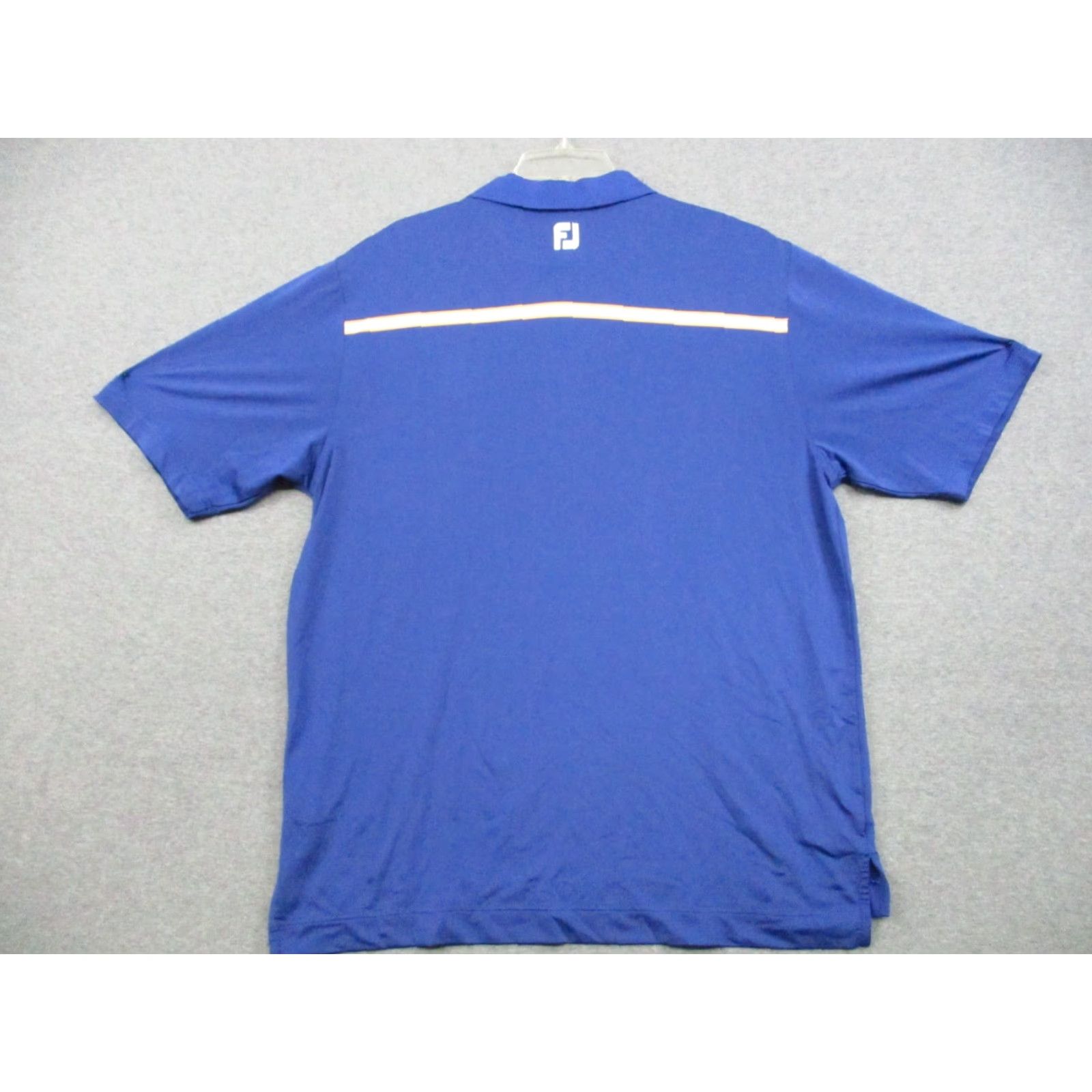 Footjoy Footjoy FJ Polo Shirt Large Men's Short Sleeve Golf Blue Stretch Polo Shirt Size US L / EU 52-54 / 3 - 4 Thumbnail