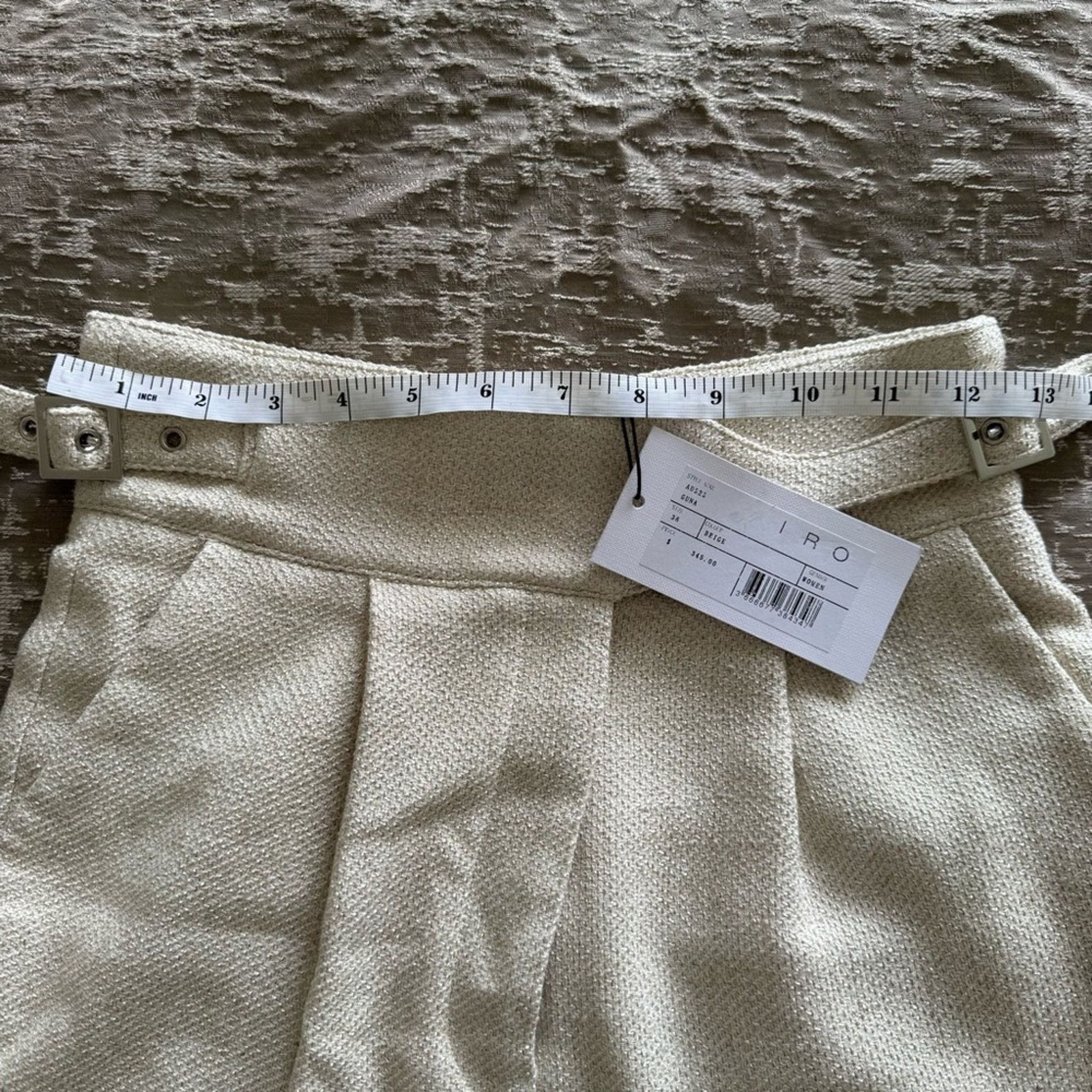 Iro NWT! IRO Cream Women's Shorts, High Waisted, Size 36 Size 26" / US 2 / IT 38 - 6 Thumbnail