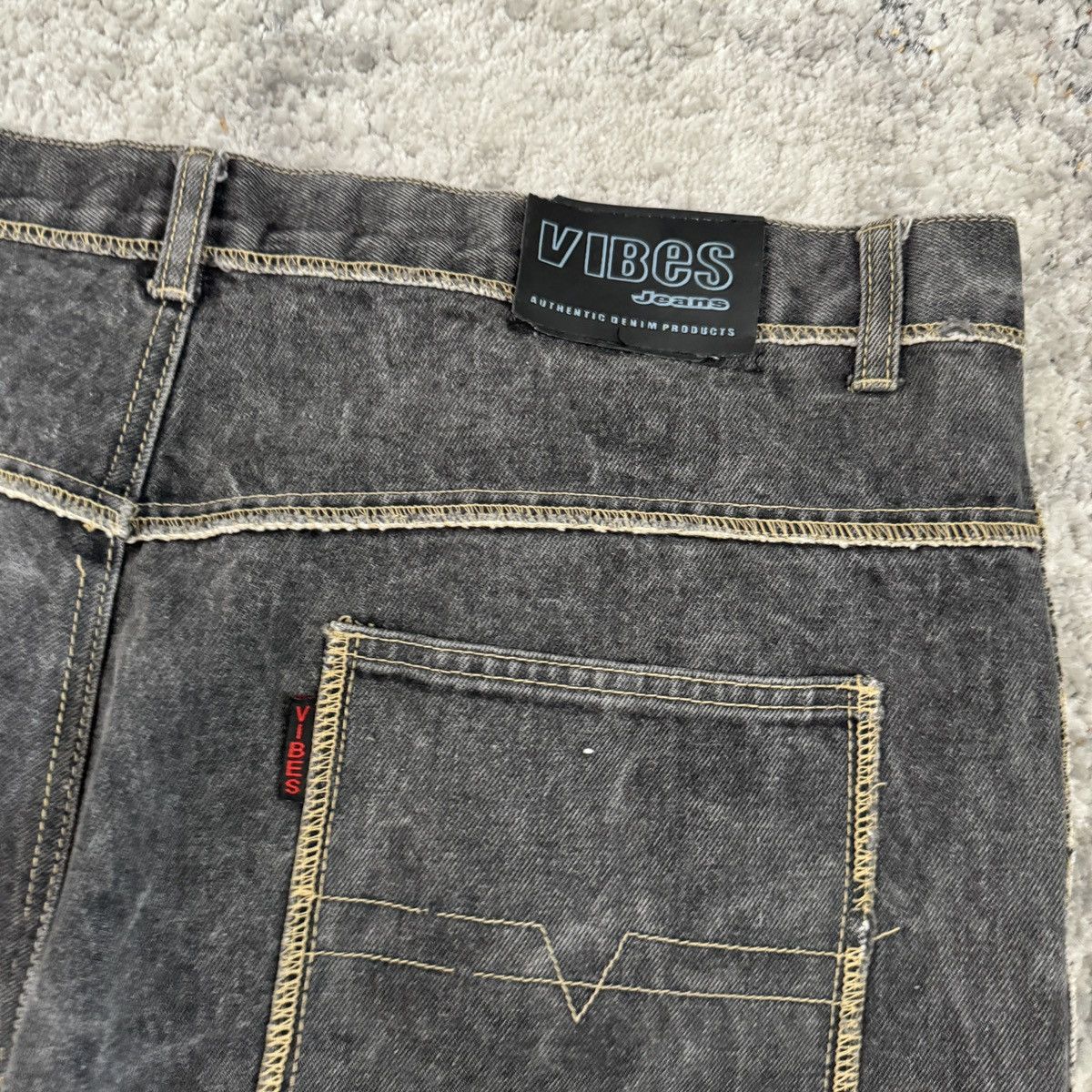 JNCO × StraightFaded × Vintage Vintage y2k Vibes baggy wide leg faded black shorts Size US 42 / EU 58 - 3 Thumbnail