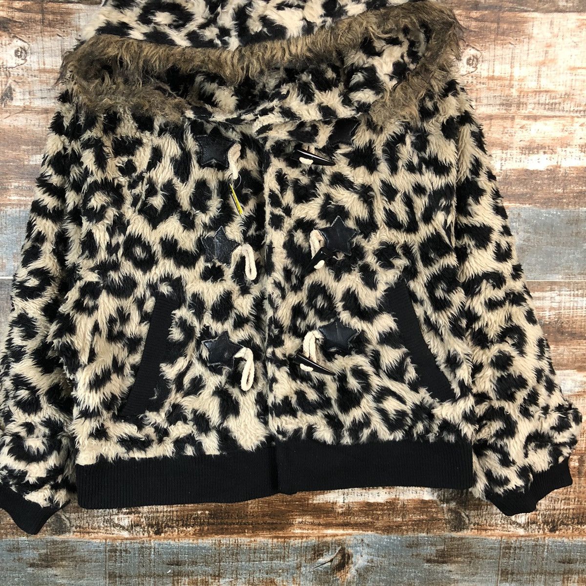 Japanese Brand World Wide Love Leopard cheetah tiger design Hoodie #A2254 Size S / US 4 / IT 40 - 3 Thumbnail