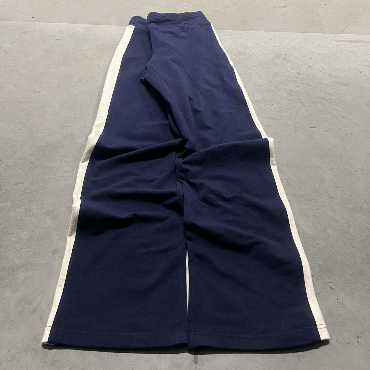 Vintage Crazy Vintage Y2K/2000s Baggy Navy Blue Striped Sweatpants ! Size US 34 / EU 50 - 2 Thumbnail