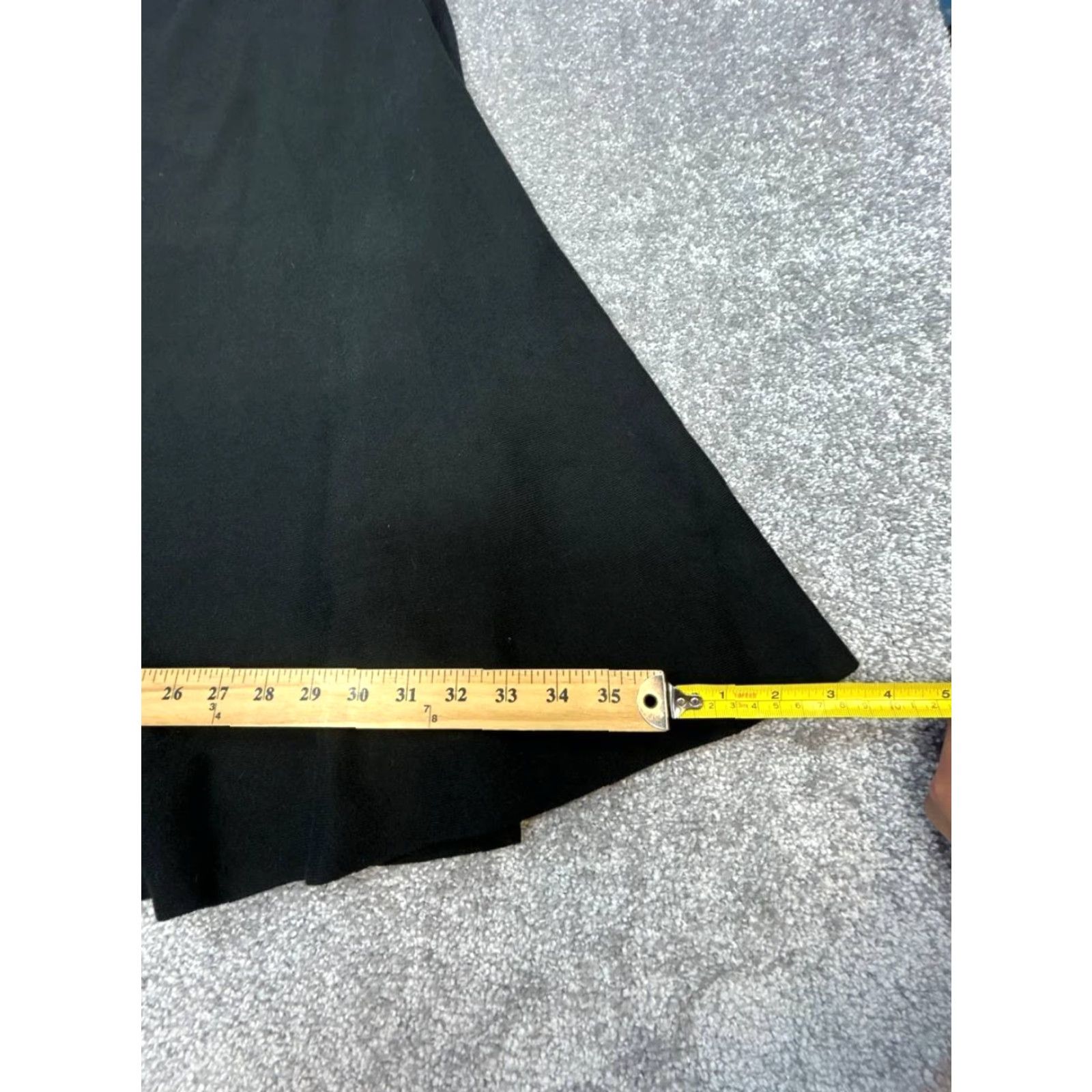Vintage Tuckernuck Xena Midi Skirt Womens Large Black A-Line Knit Stretch Outdoor New Size 36" / US 14 / IT 50 - 4 Thumbnail