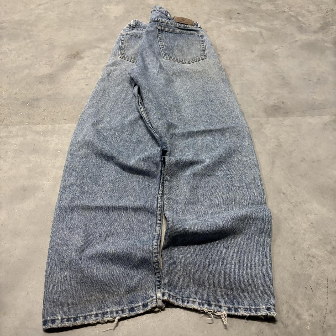 Japanese Brand × Vintage Crazy Vintage Y2K/2000s Grunge Medium Wash Skater Denim Jeans! Size US 34 / EU 50 - 4 Thumbnail