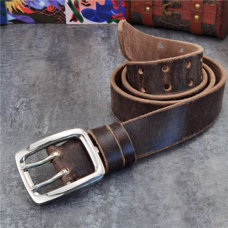 Japanese Brand × Leather Belt Buckle Thick Leather Size ONE SIZE - 2 Thumbnail