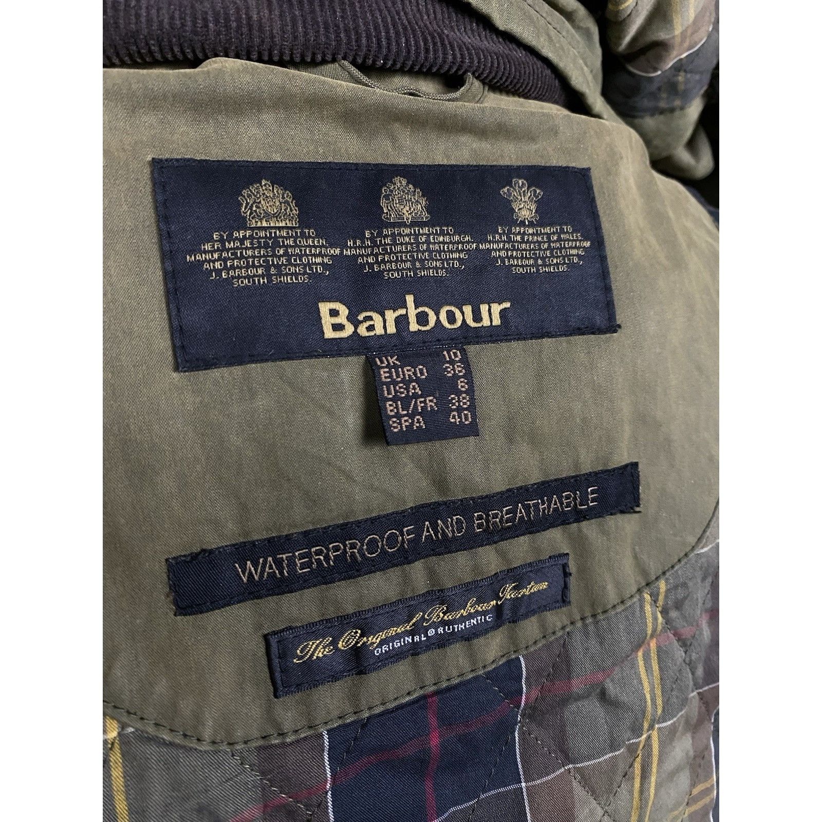 Barbour Barbour Brittania Green Waxed Winter Insulated Parka Jacket Size M / US 6-8 / IT 42-44 - 17 Thumbnail