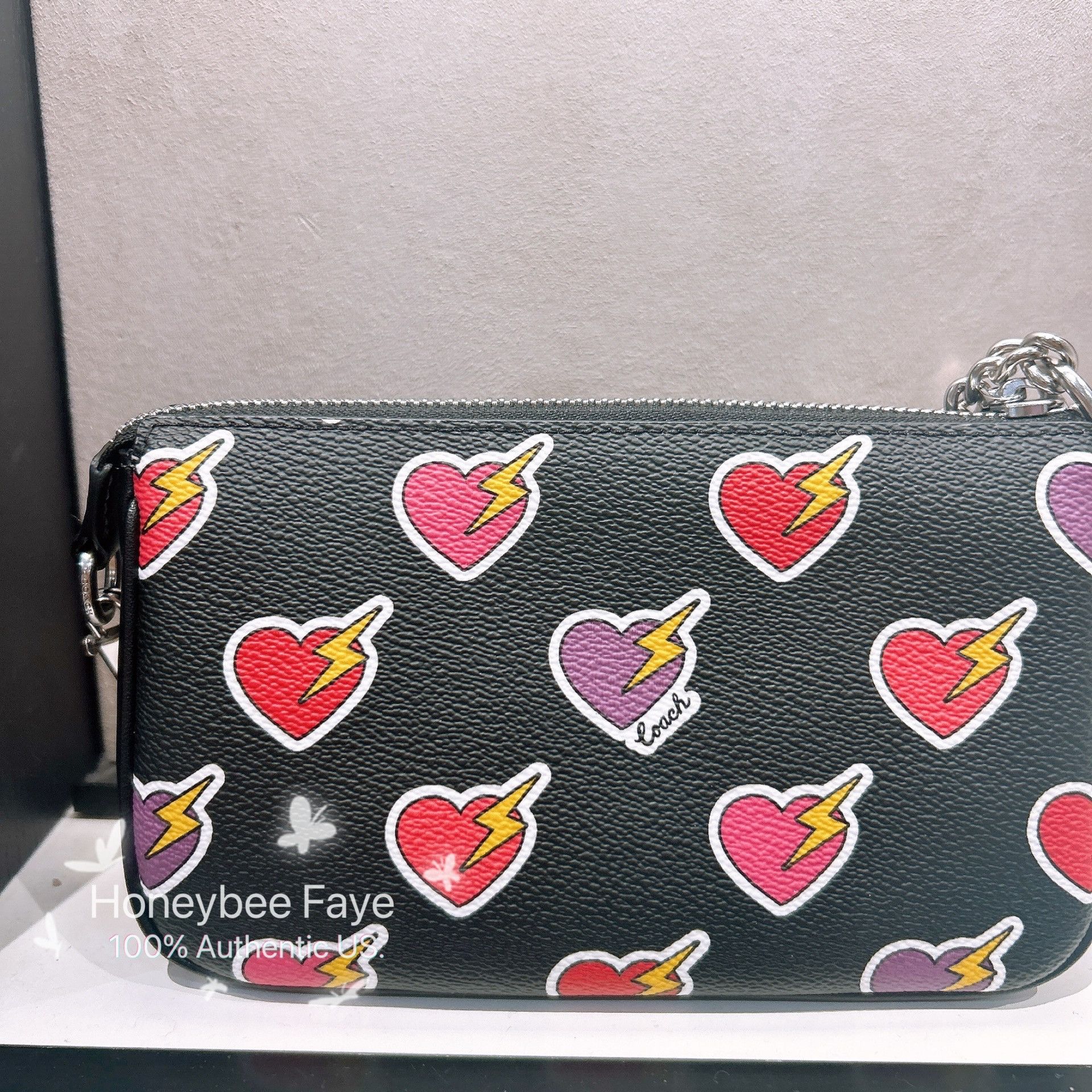 Coach Nolita 19 With Heart Bolt Print CW452 Size ONE SIZE - 3 Thumbnail