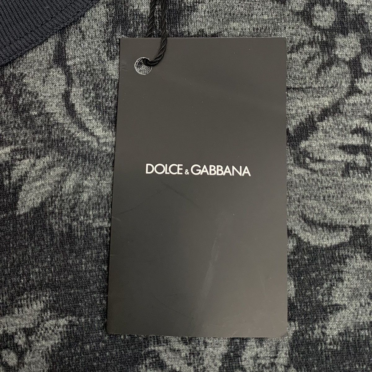 Dolce & Gabbana Dolce & Gabbana Dark Gray Floral Print Short SleeveK26WX Size US XS / EU 42 / 0 - 6 Thumbnail