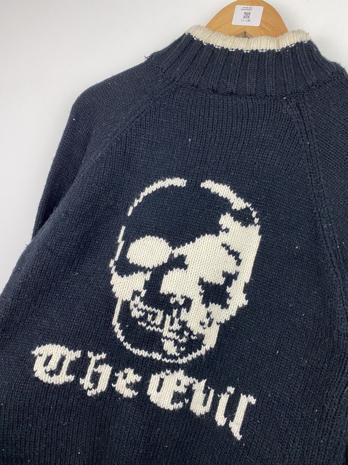 If Six Was Nine The Evil Skull Knitwear Size US M / EU 48-50 / 2 - 2 Thumbnail