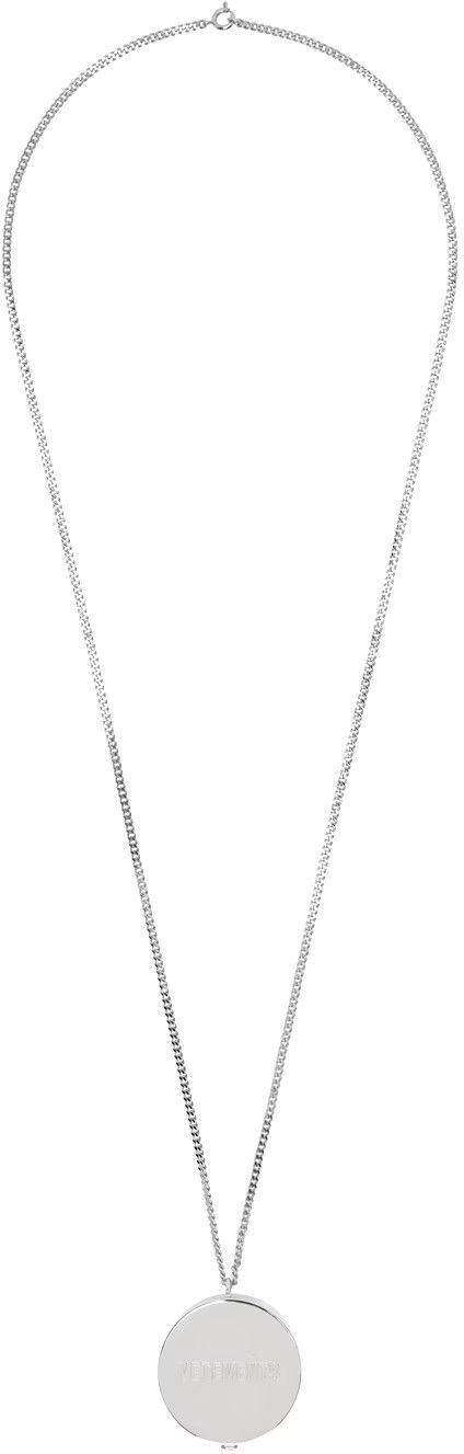 Vetements VETEMENTS Silver Pendant Necklace Size ONE SIZE - 2 Thumbnail