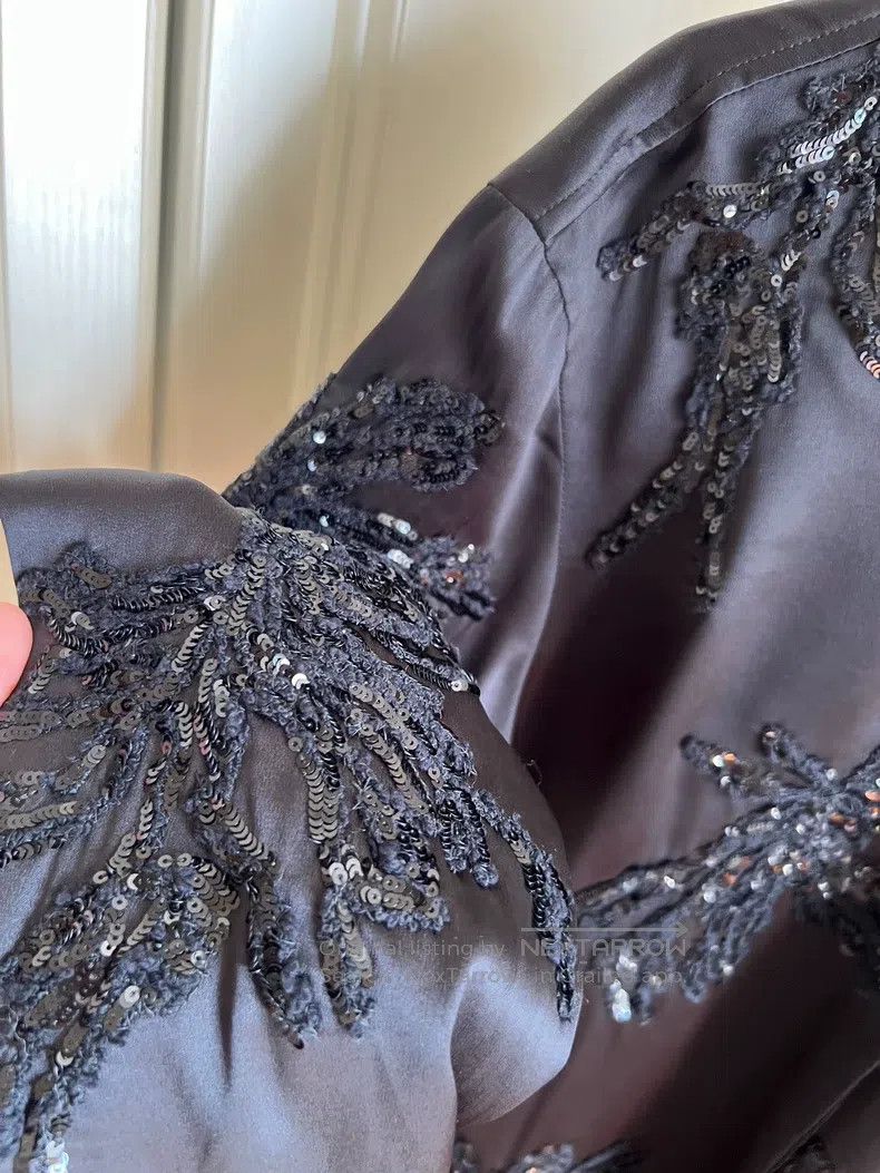 Brunello Cucinelli Brunello Cucinelli Silk embroidery flower sequin shirt Size S / US 4 / IT 40 - 4 Thumbnail