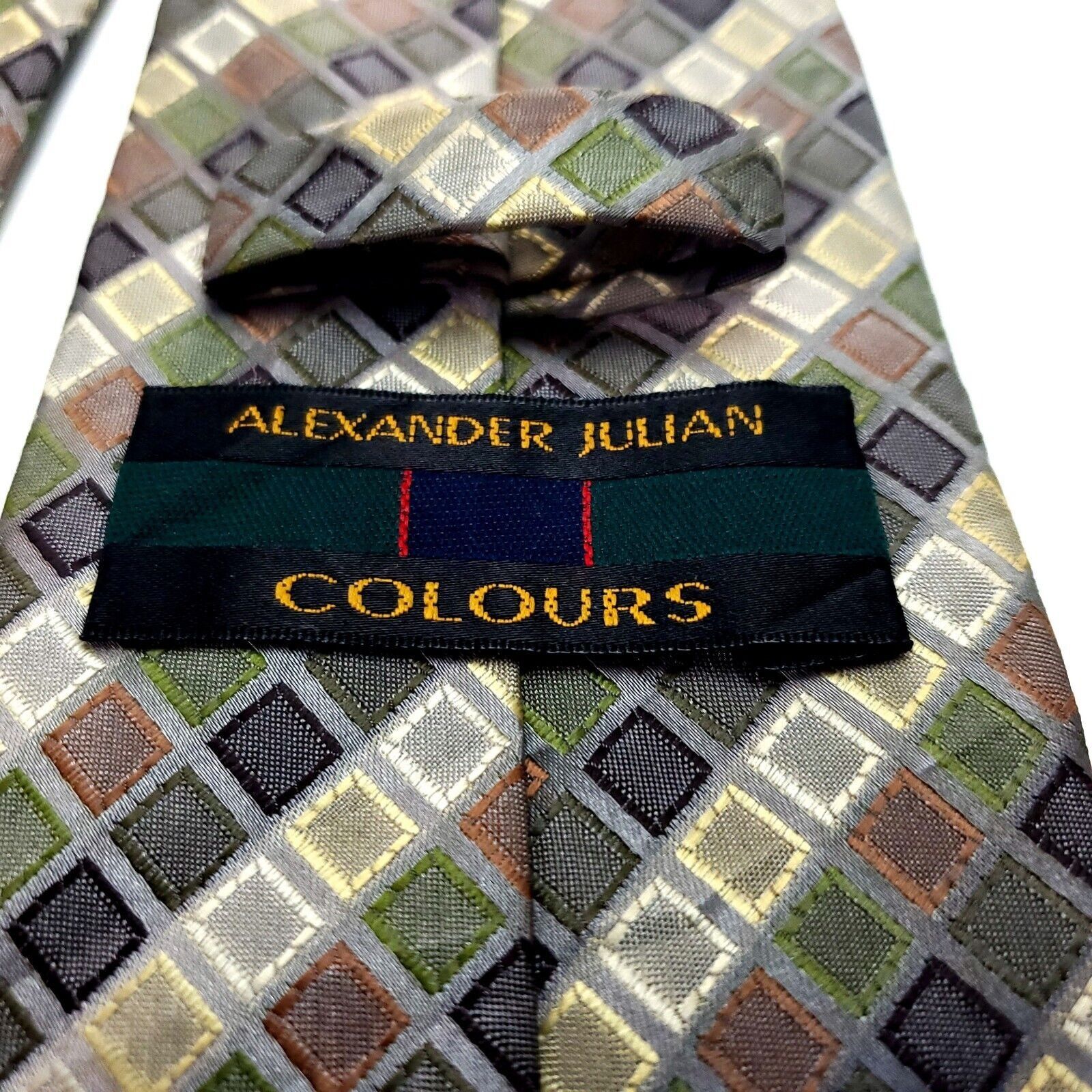 Alexander Julian Alexander Julian Polyester Tie Woven Multi-Colored Long Size ONE SIZE - 4 Thumbnail