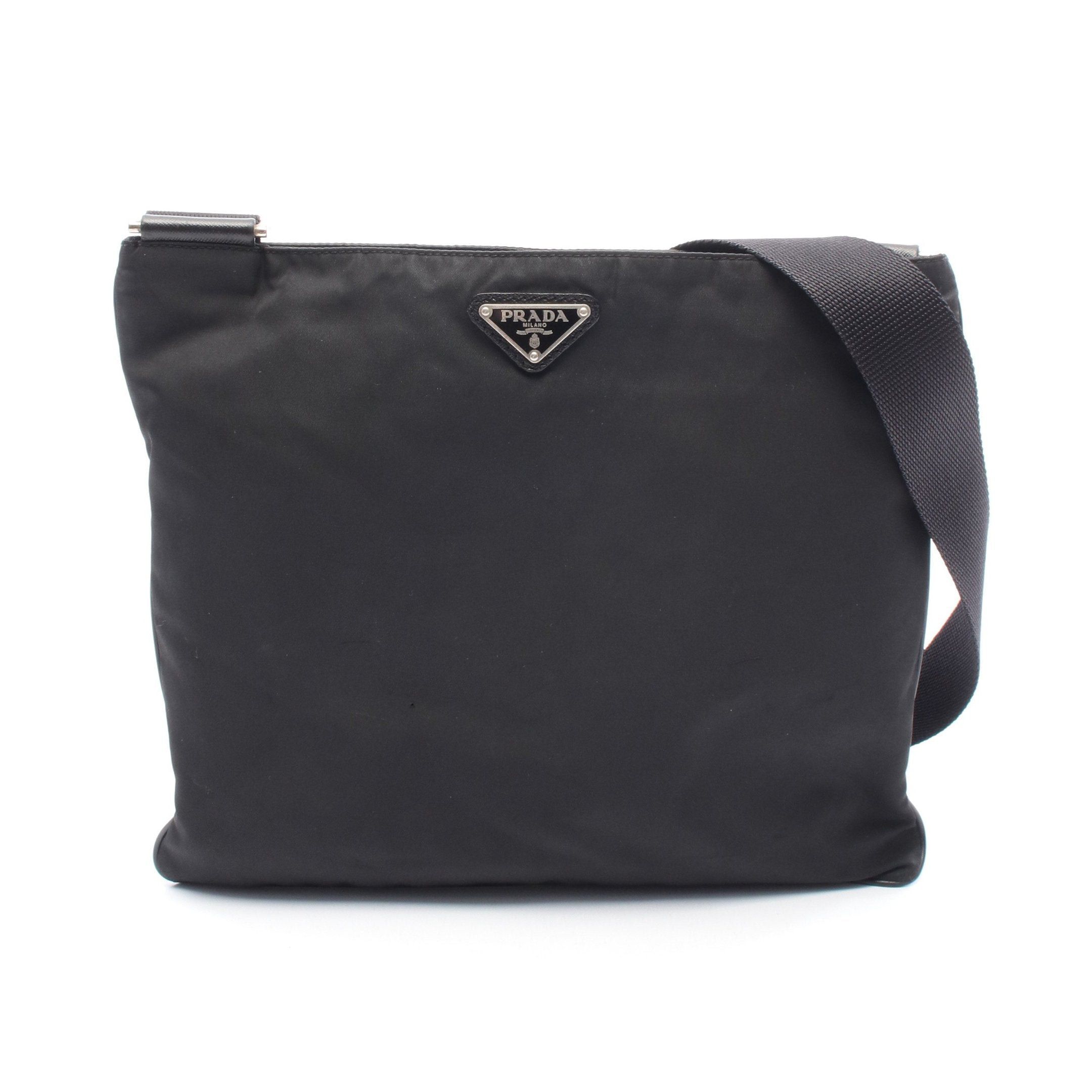 Prada Prada Shoulder Bag Nylon Leather Black Size ONE SIZE - 1 Thumbnail