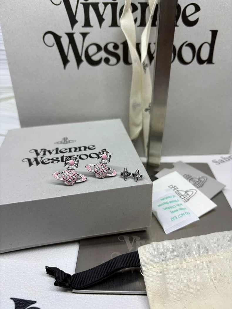 Vivienne Westwood Vivienne Westwood Little Pearl Knitting Earrings Size ONE SIZE - 2 Thumbnail