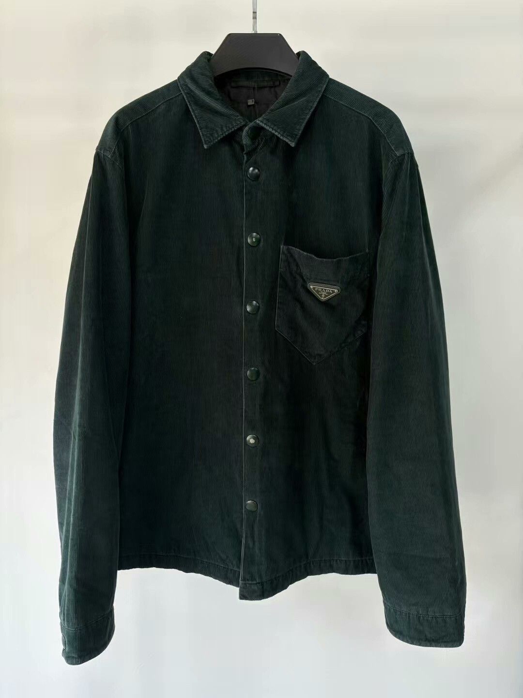 Prada prada corduroy jacket with triangle logo Size US L / EU 52-54 / 3 - 1 Thumbnail