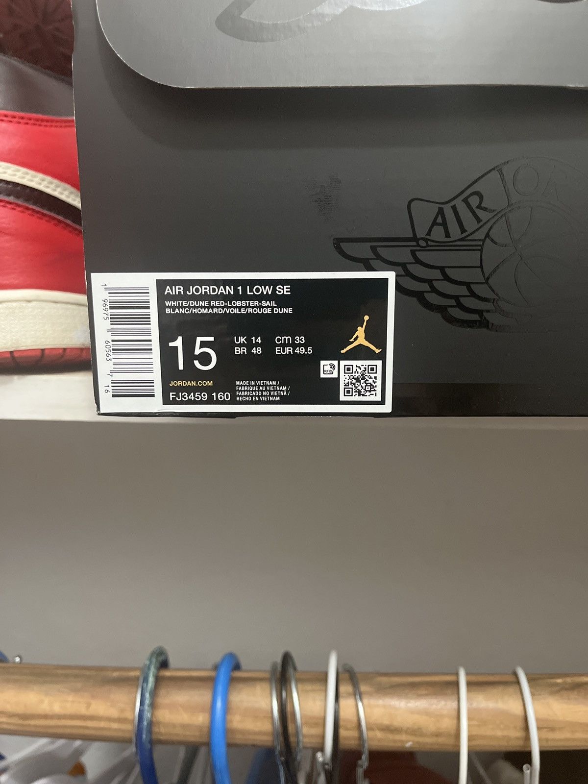Nike Jordan 1 Dune Red Low Size US 15 / EU 48 - 6 Thumbnail