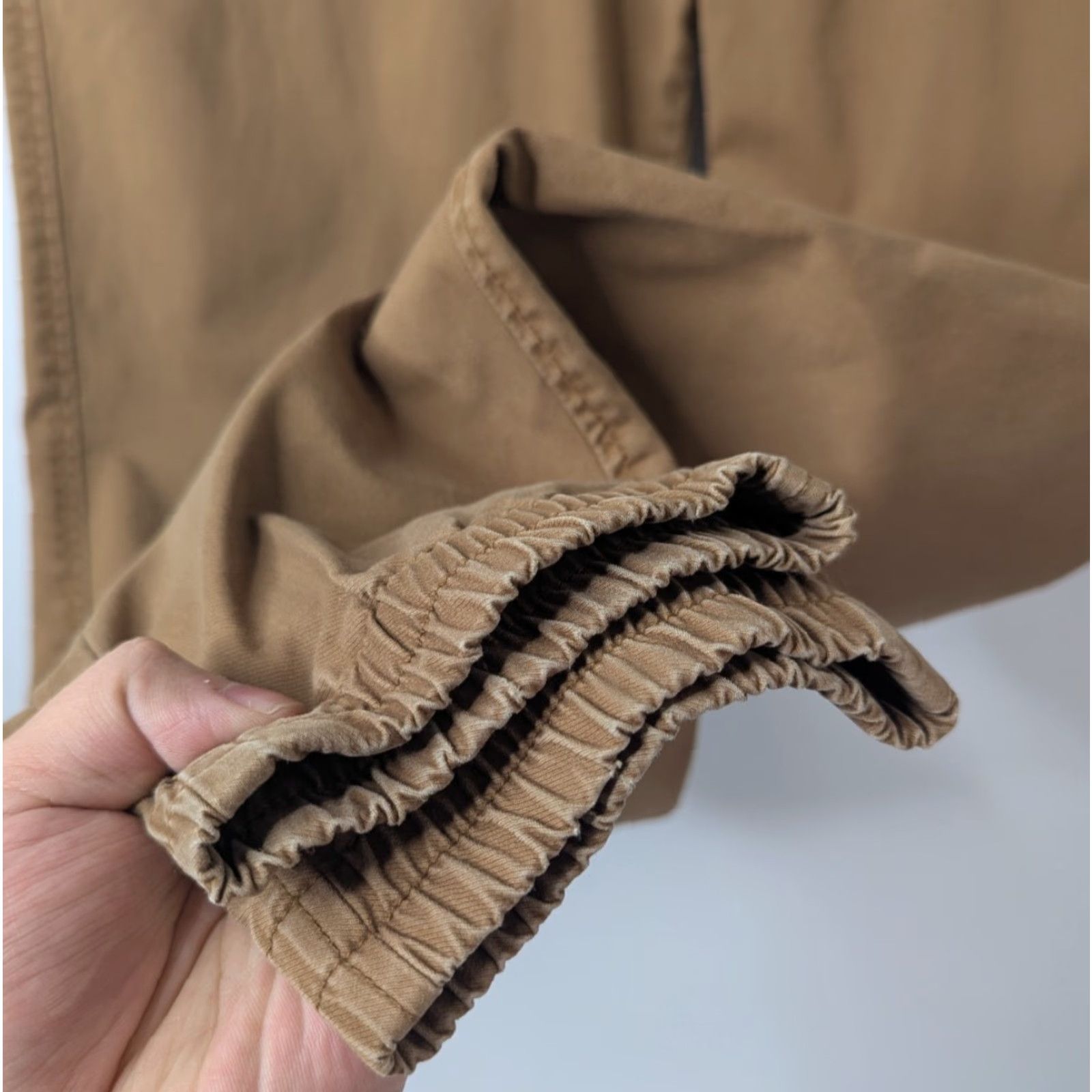 Uniqlo VINTAGE Uniqlo EZY Slim Fit Men's Small 27-30 Brown Khaki Jogger Pants Drawstring Size US 29 - 3 Thumbnail