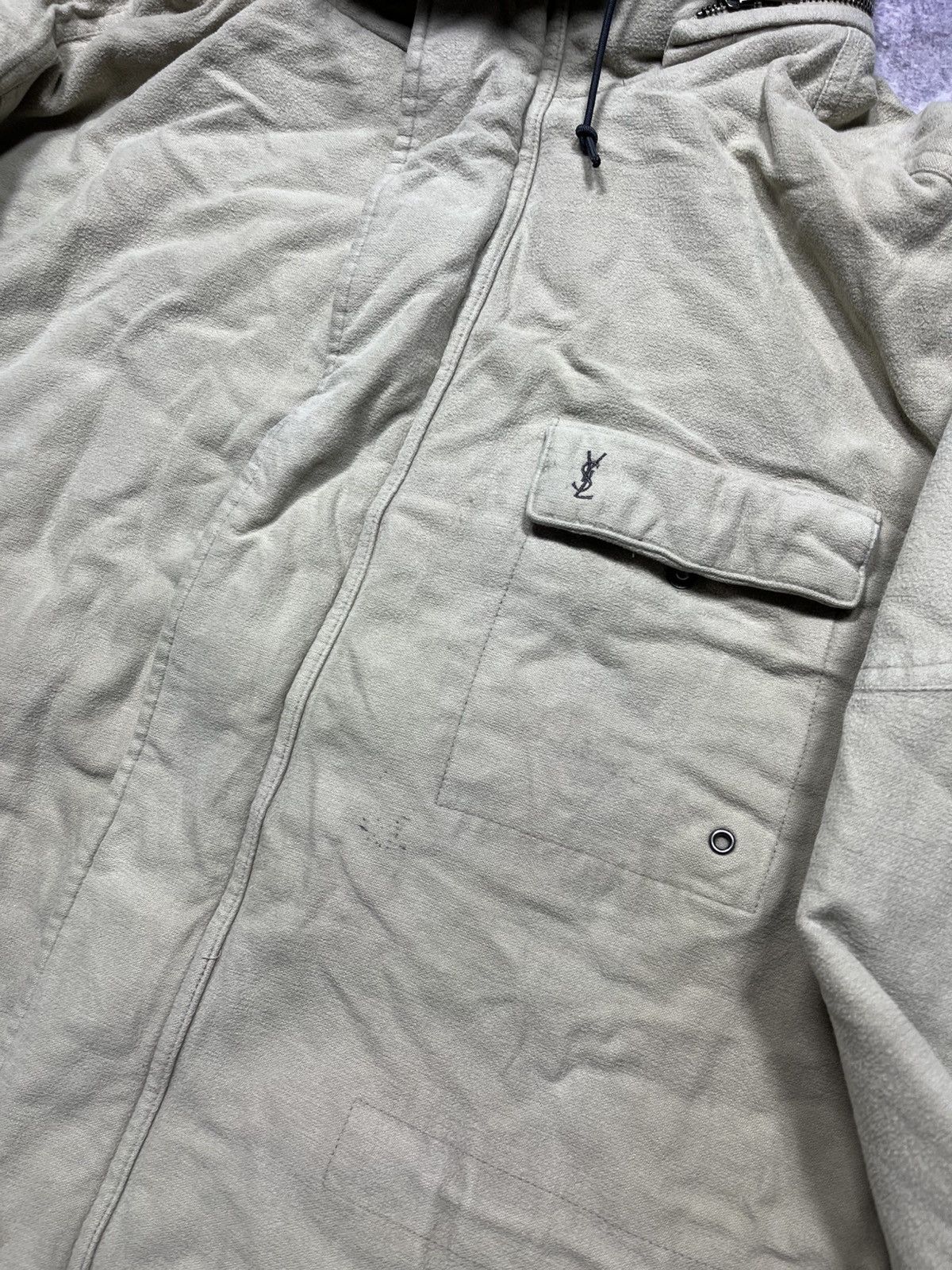 Yves Saint Laurent Yves Saint Laurent YSL Vintage jacket beige hood Parka Size US L / EU 52-54 / 3 - 6 Thumbnail